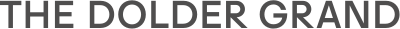 Der Text 'THE DOLDER GRAND' in schwarzen Buchstaben auf weißem Hintergrund.