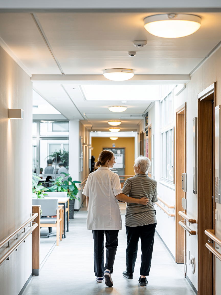 LED-Beleuchtung Krankenhaus & Pflegeheim Schweiz – normgerechte, blendfreie Beleuchtung für Gesundheitseinrichtungen