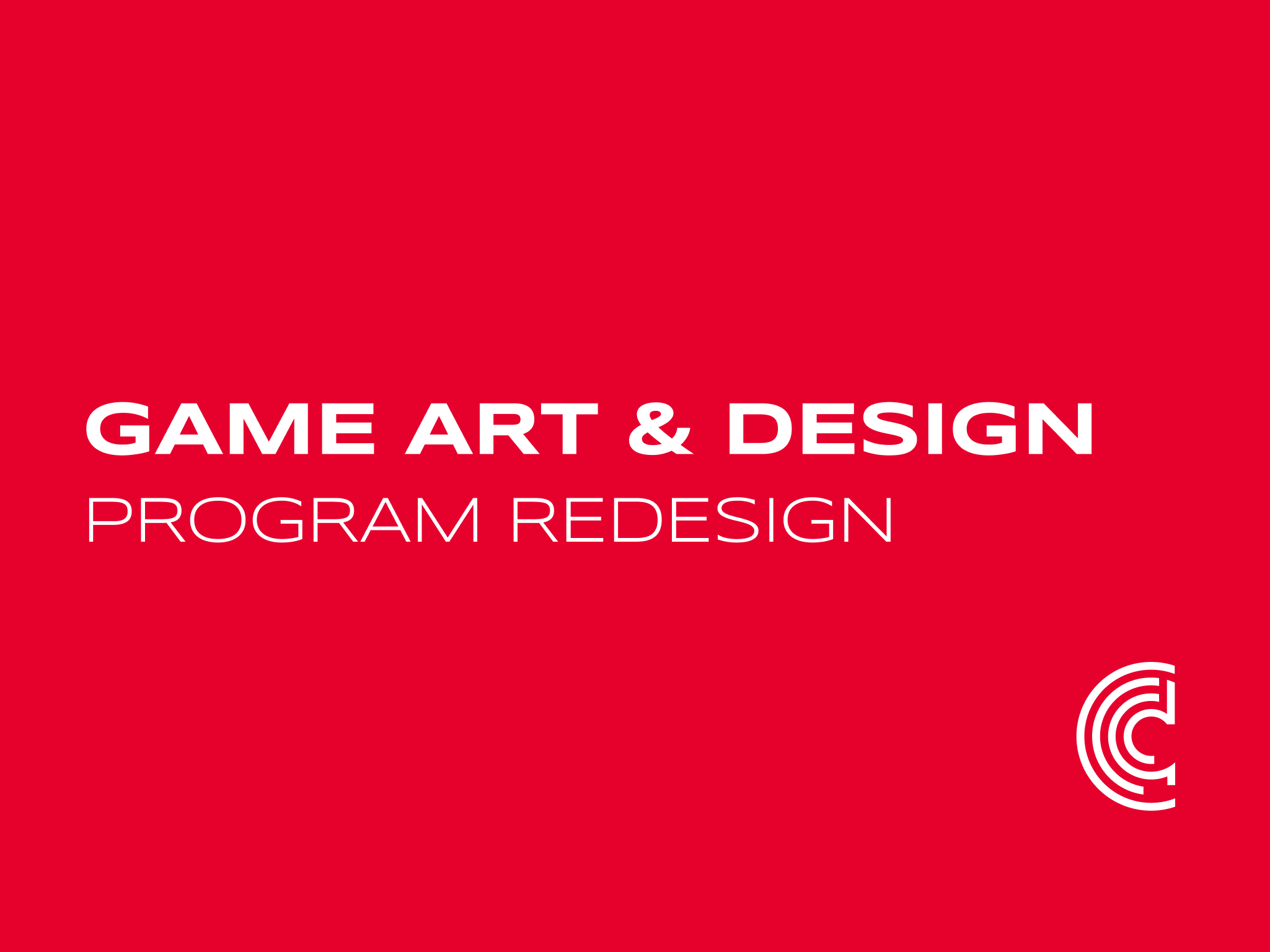 CCAD Game Art & Design