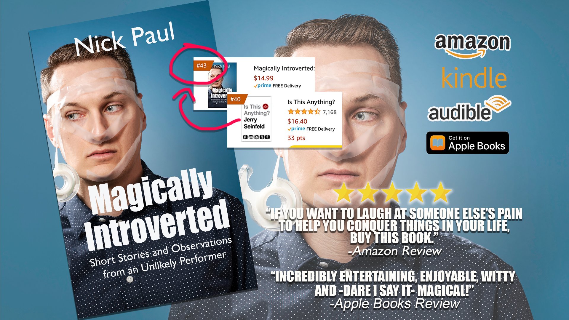 Nick Paul's book Magically Introverted available on amazon