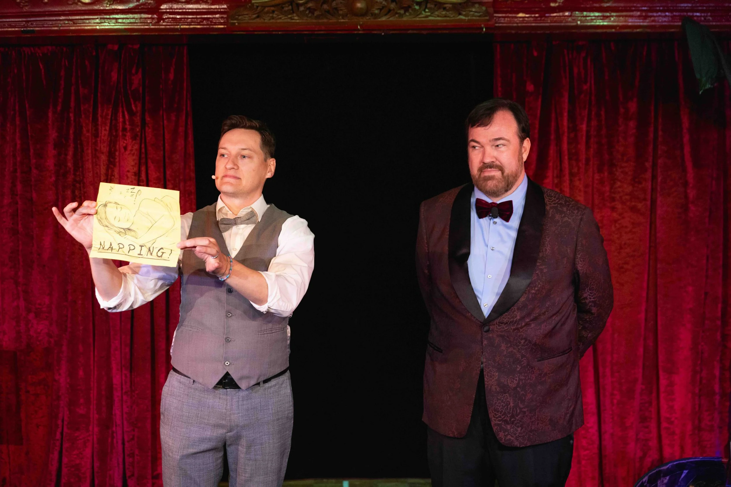 Nick Paul and Matt Donnelly performing at the Magic Castle in Los Angeles