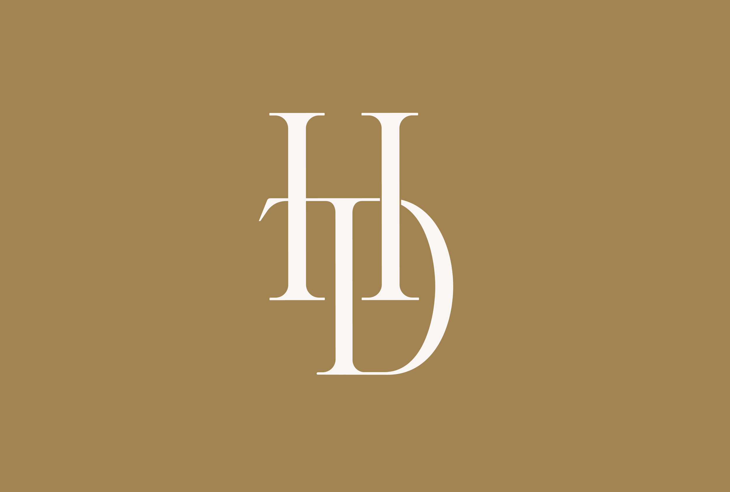 A logomark with a beige background featuring a stylized monogram of the letters H, I, D in white. This is part of The Home Detox's new brand identity