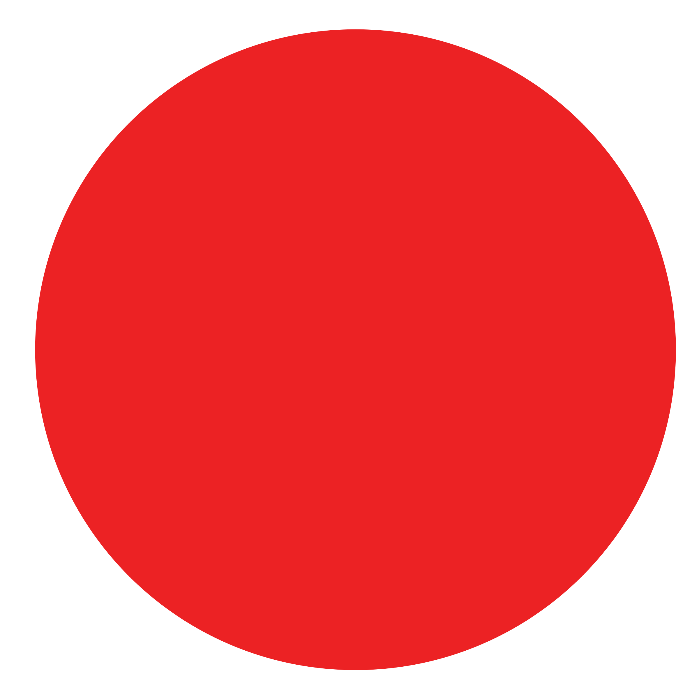 Red circular shape