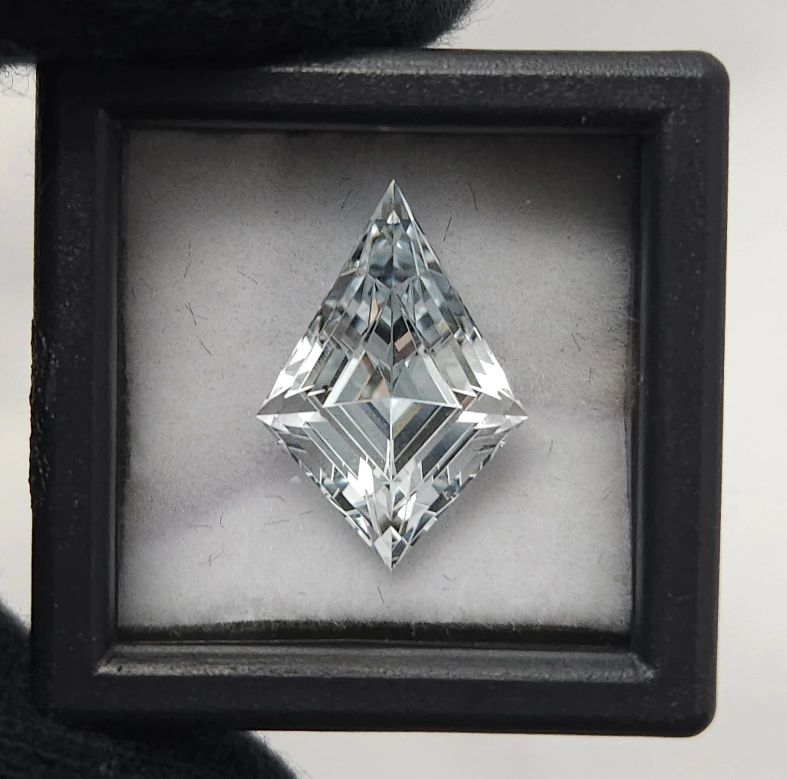Light Blue Kite-Shaped Topaz - Precision Step Cut 5.98ct
