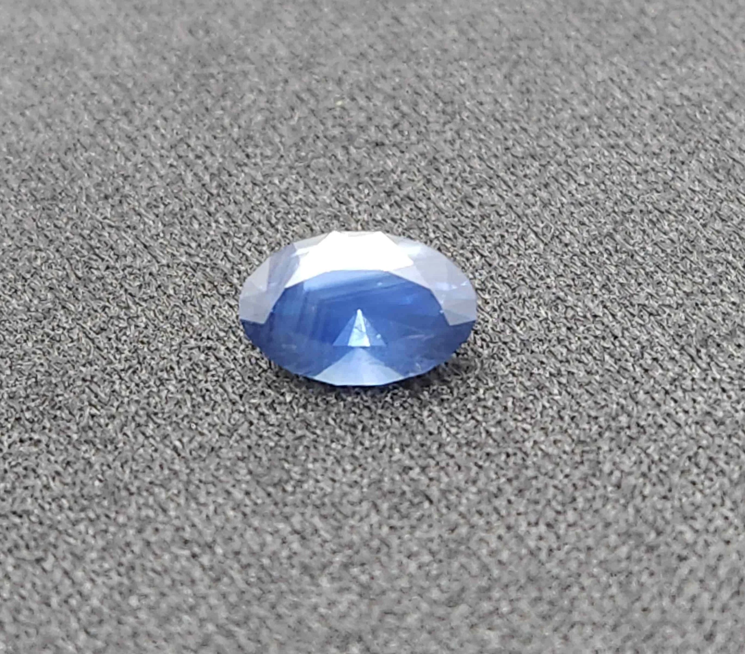 Custom Precision Faceted Sapphire Oval - 0.68ct #245