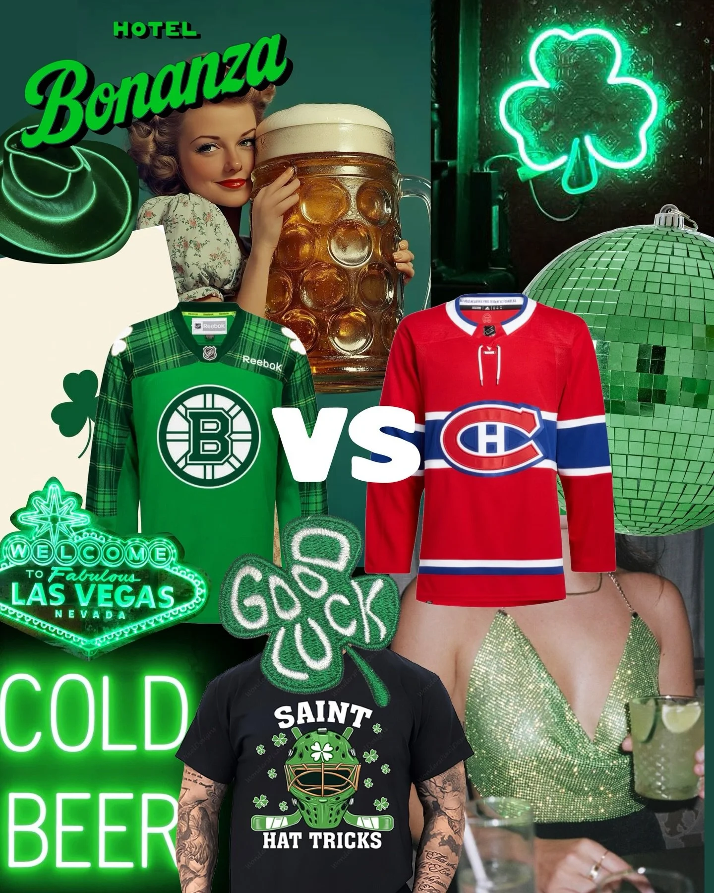 St-Patrick au Bonanza 🍀

Bi&egrave;res en f&ucirc;t 2 pour 1 pendant le match 🍻
Shots de Jameson &agrave; 3 $ toute la soir&eacute;e !

D&egrave;s 19 h ce mardi. On se voit au Bonanza.