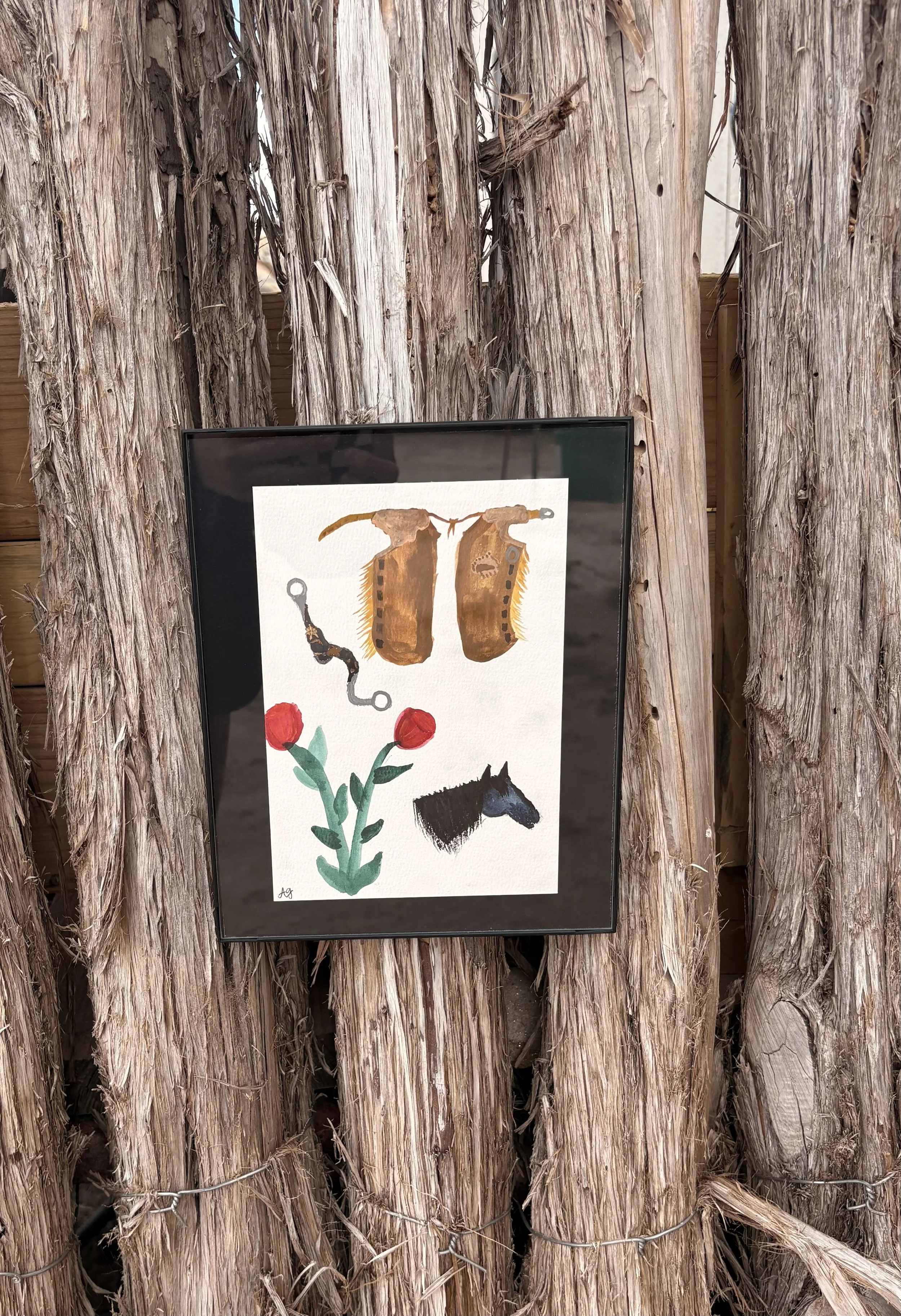 Cowgirl Essentials Watercolor