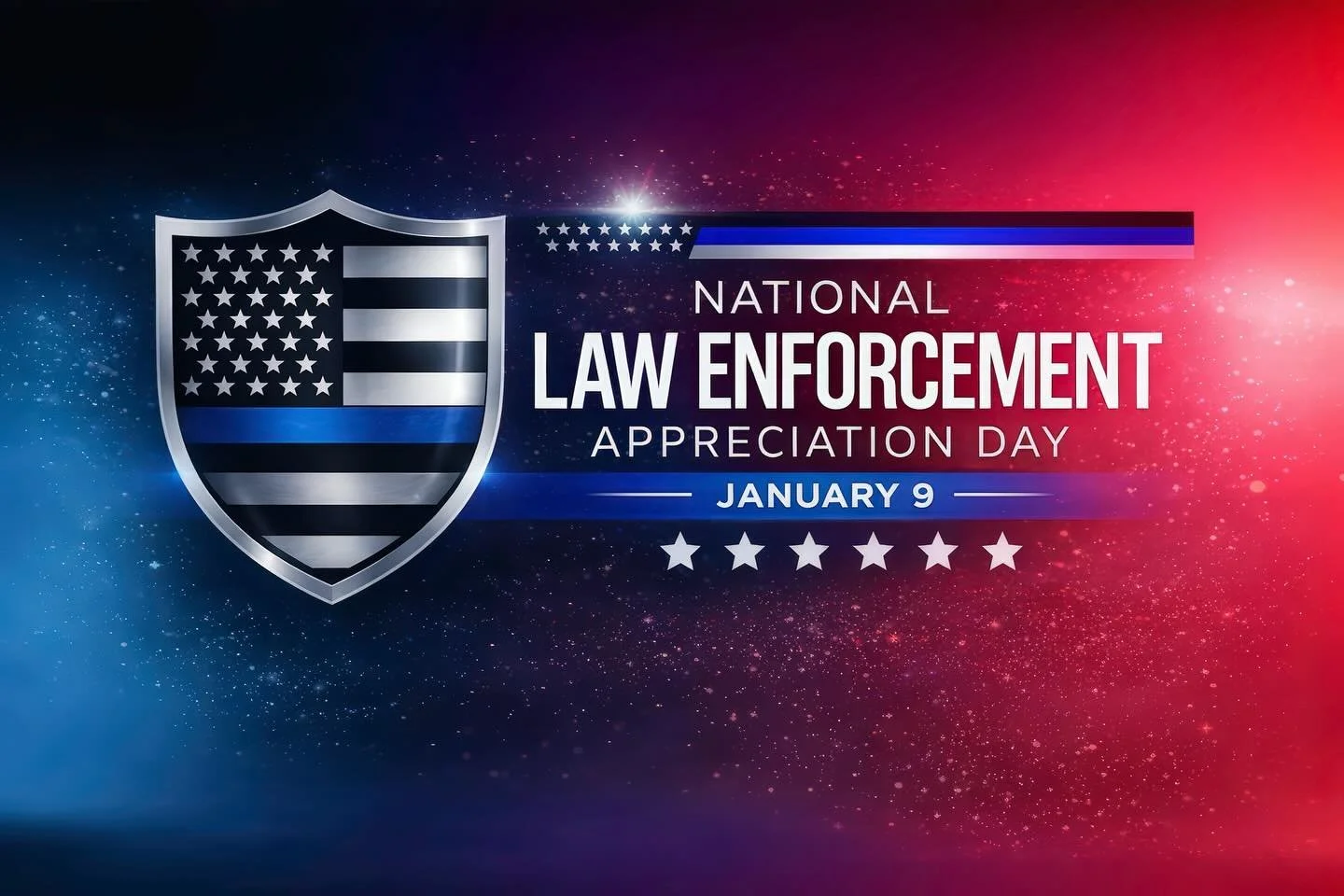 Today is National Law Enforcement Appreciation Day. I&rsquo;m grateful for the men and women who put on the badge and serve our community with courage and integrity. Having worked alongside law enforcement throughout my career, I know their dedicatio