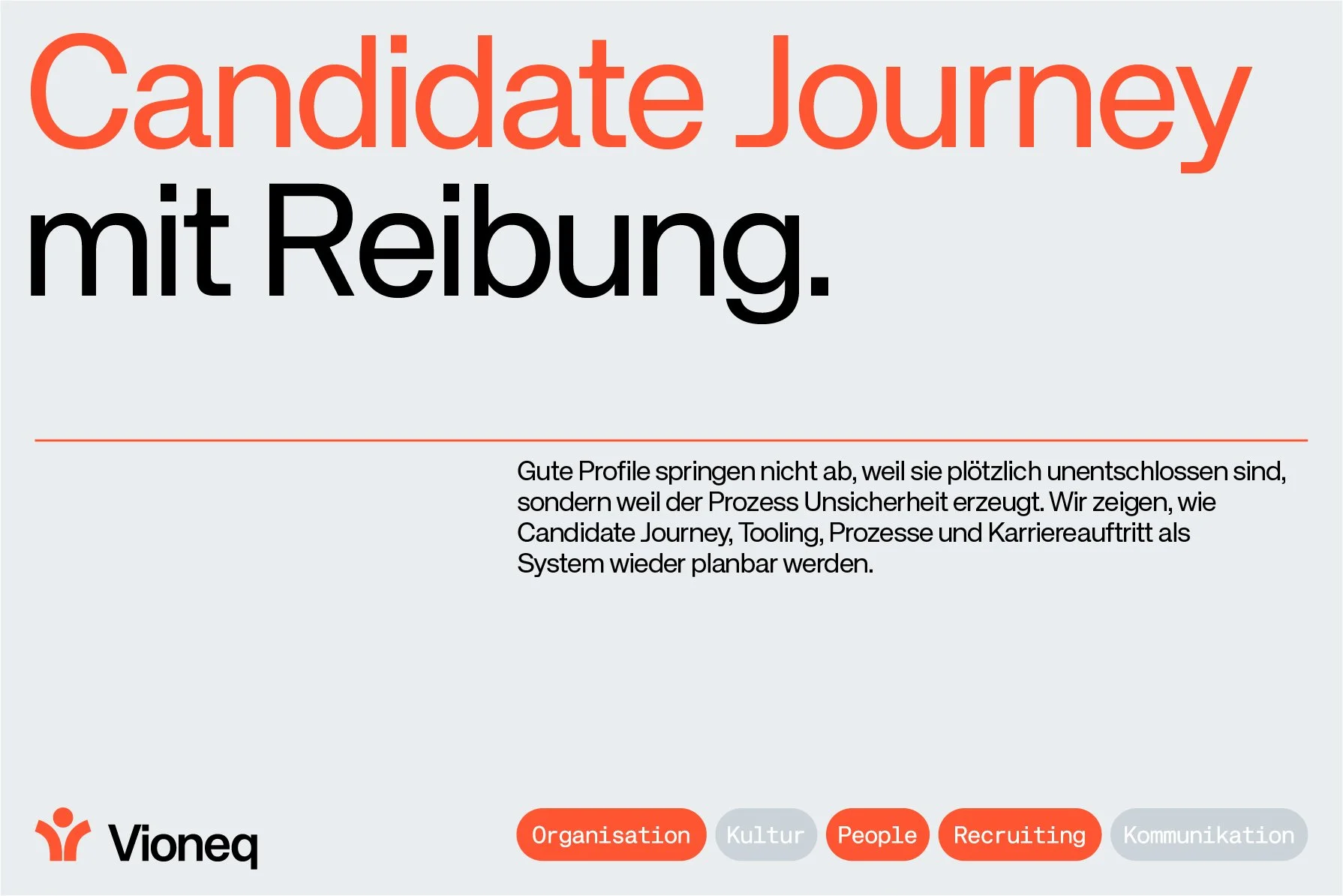 Risiken einer inkonsistenten Candidate Journey