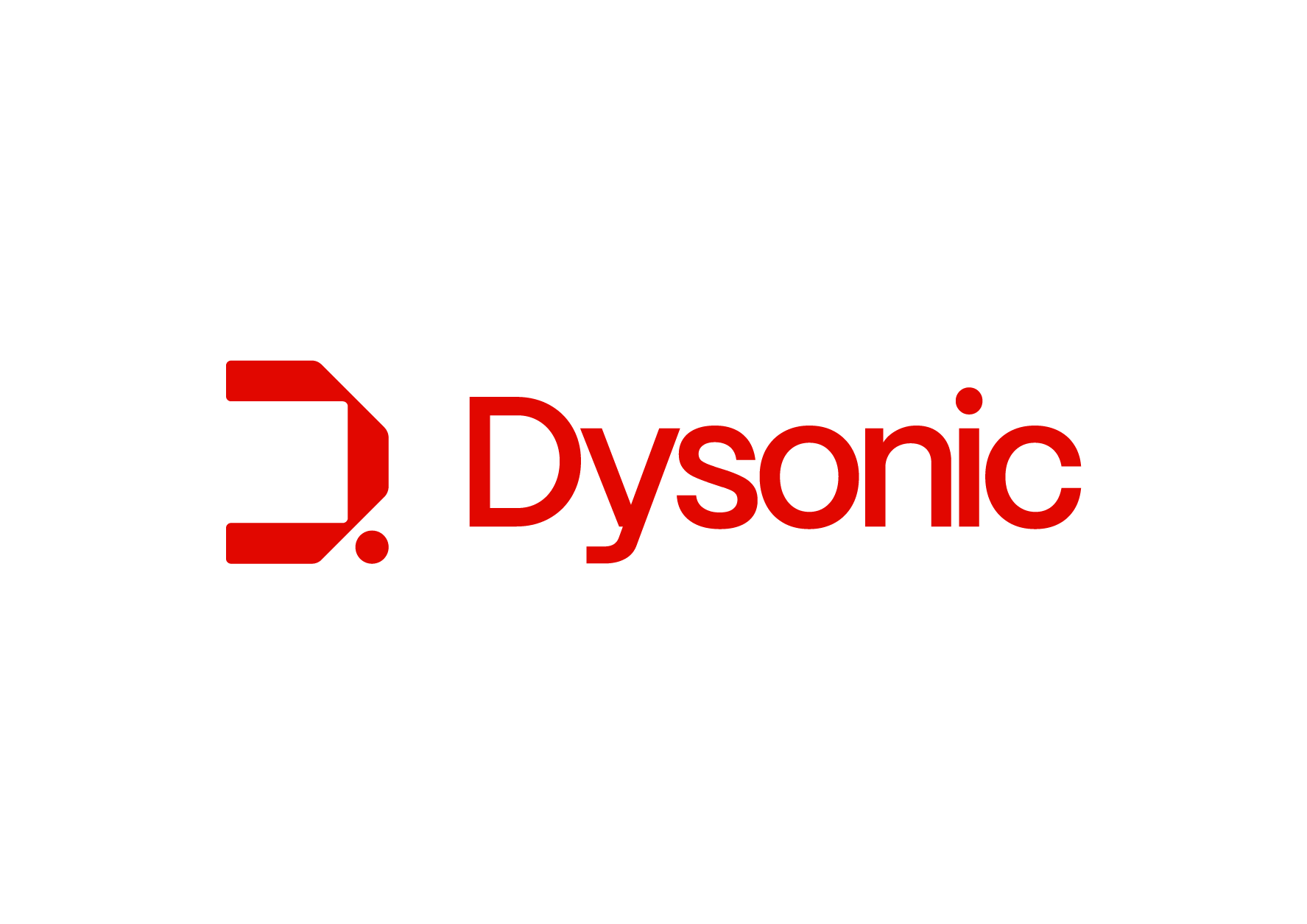 Das Bild zeigt das Logo von Dyson in roter Farbe, bestehend aus einem stilisierten Design mit der Marke 'Dyson' daneben.
