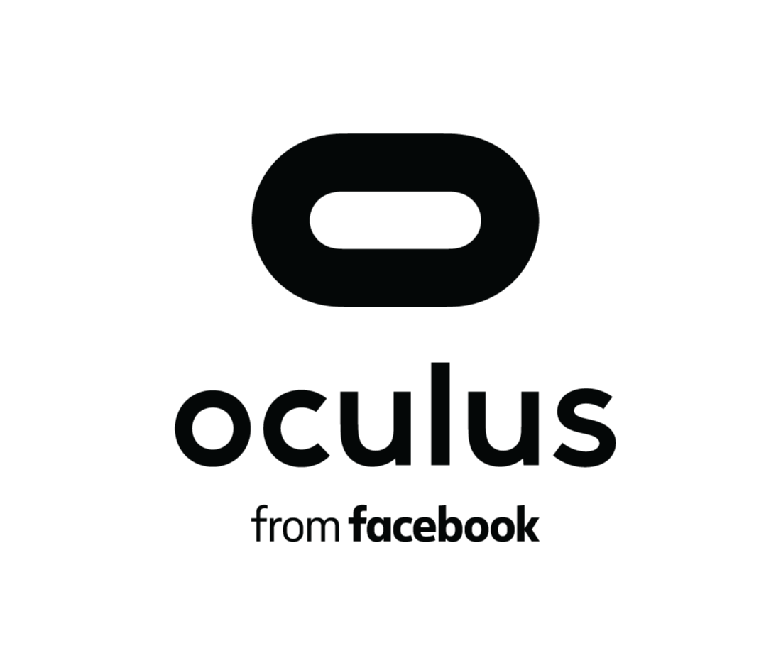 Facebook logo with the Oculus logo above it and the words "from Facebook" below.