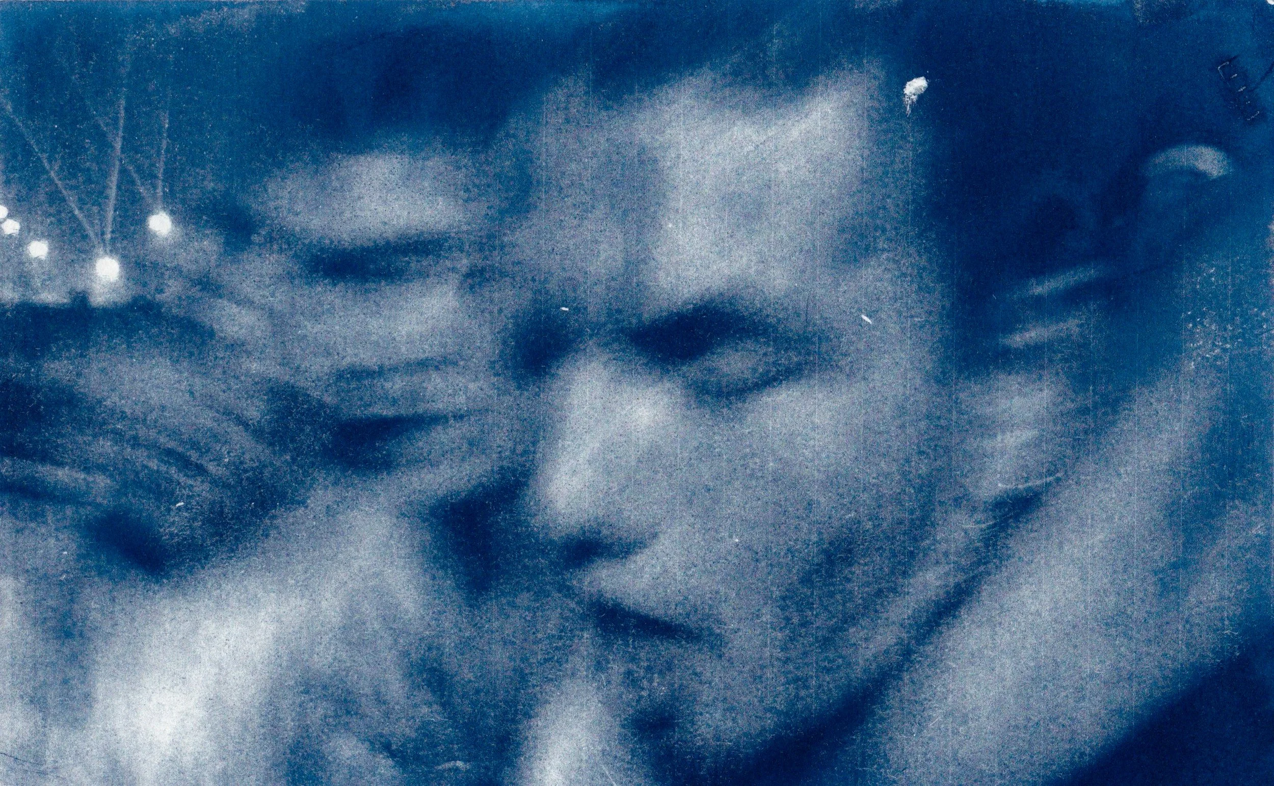 cyanotype on watercolor paper 6x8