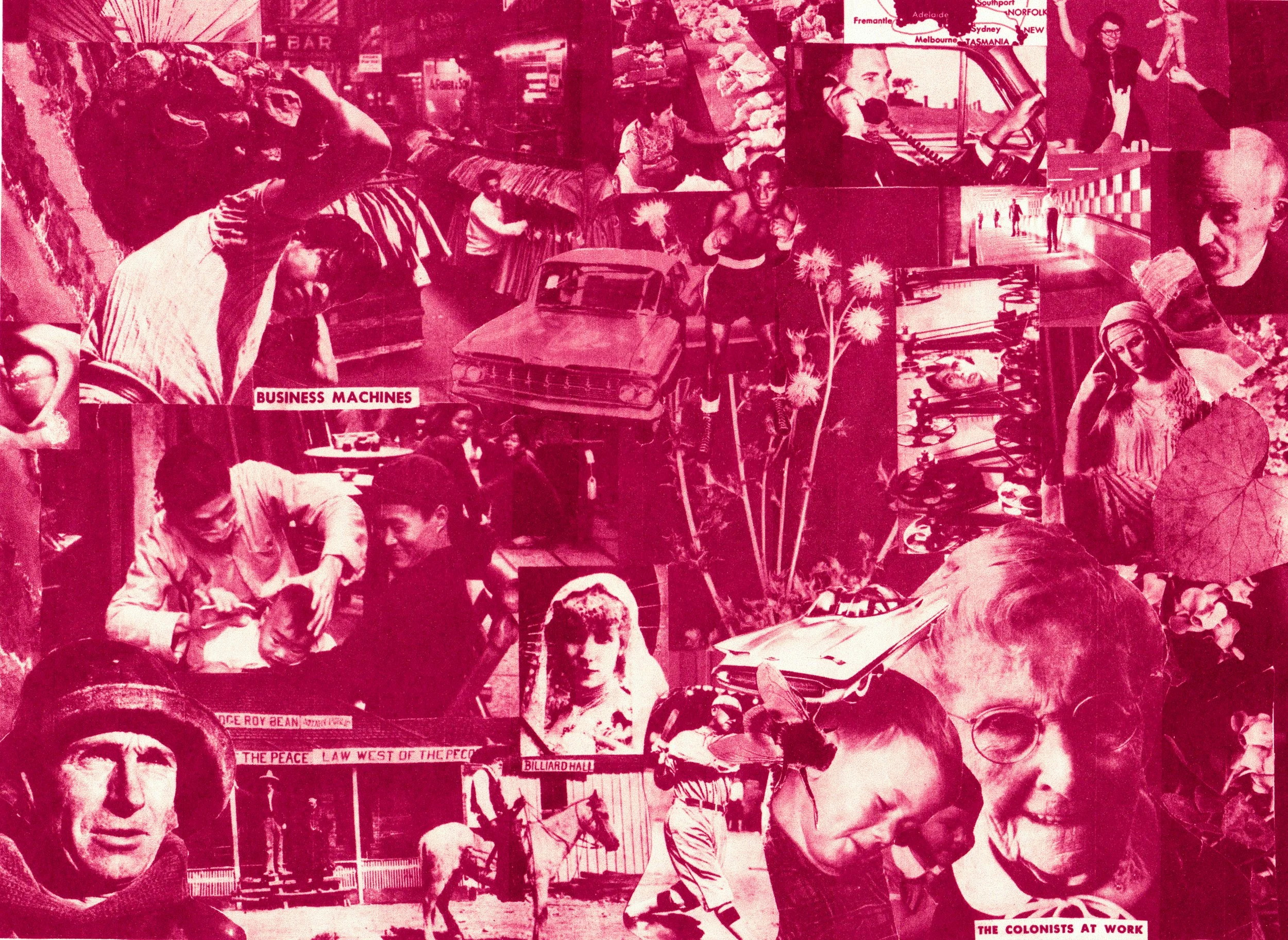 collage scanned and printed 8x11