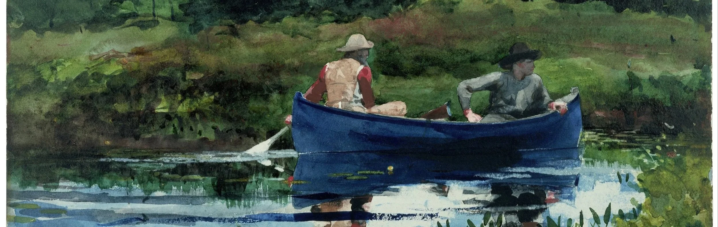 Winslow Homer's The Blue Boat (1892), watercolor on paper