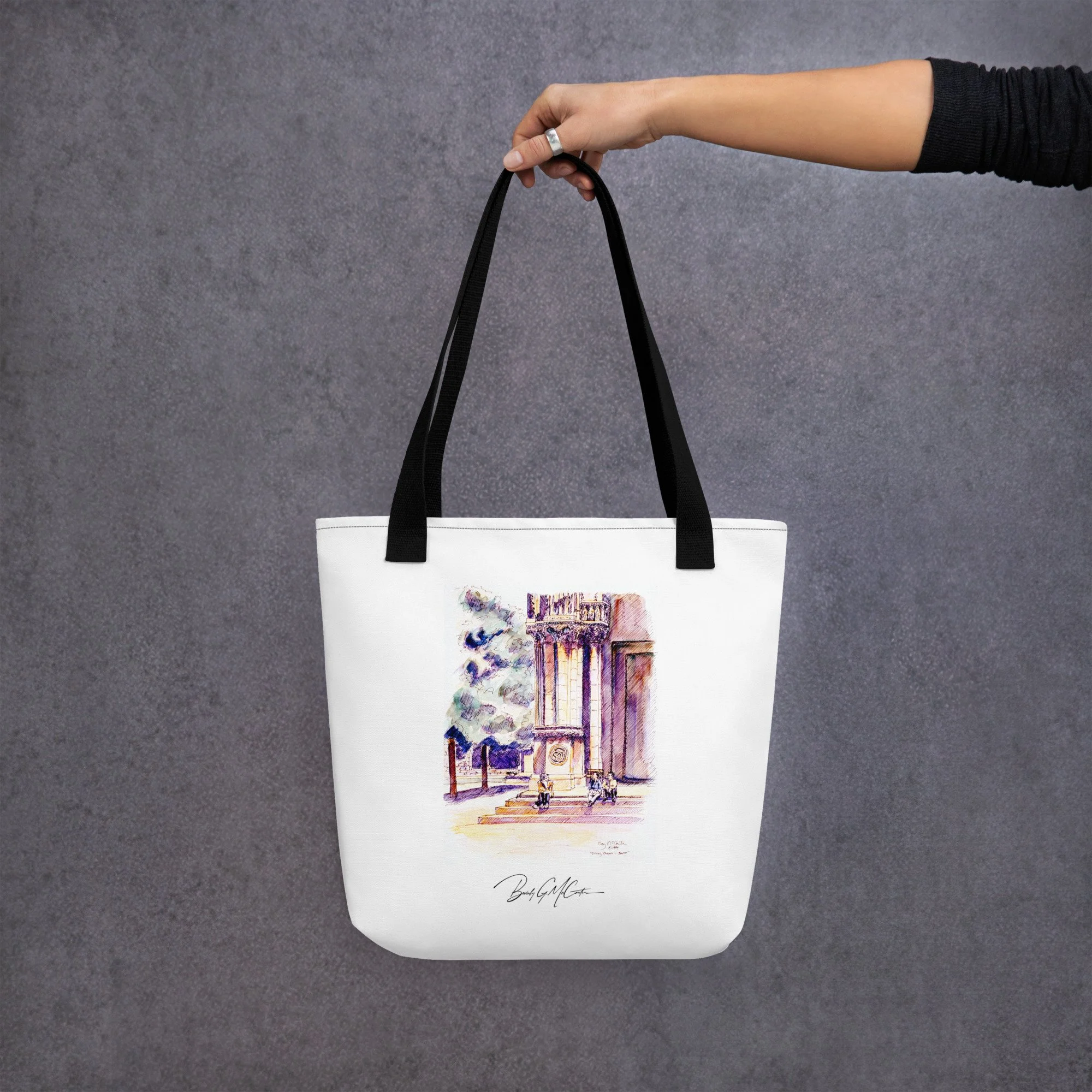 "Trinity Church in Boston" – Art Tote Bag
