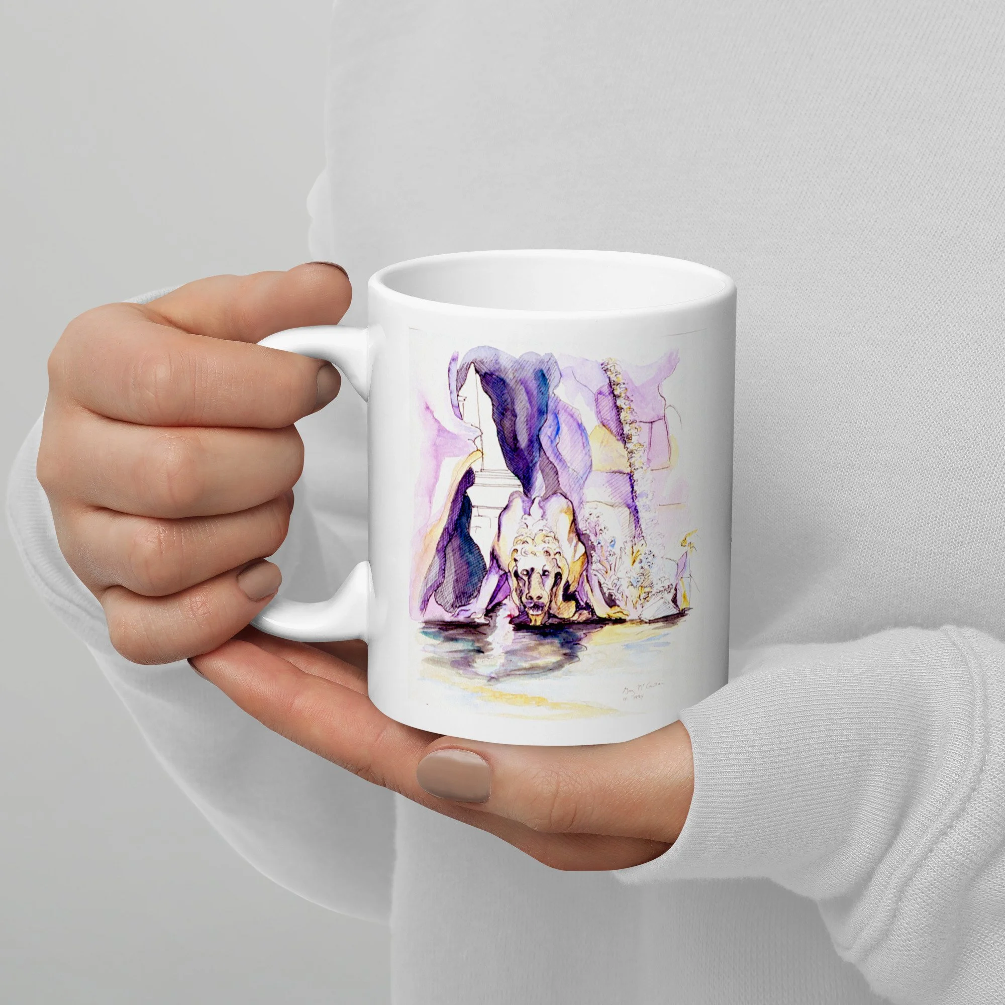 “Fontana dei Fiumi“ – Fine Art Ceramic Mug