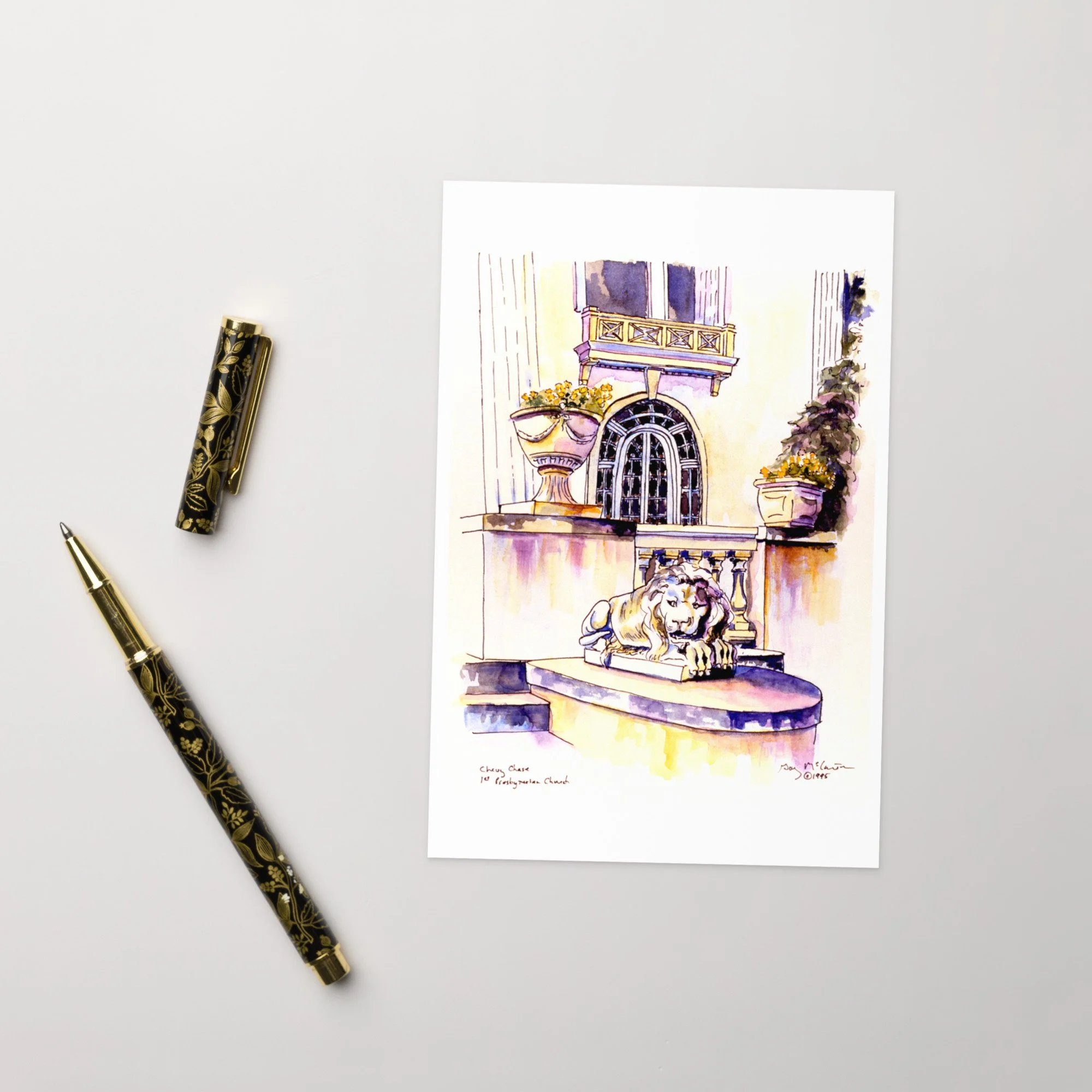 “Chevy Chase House” - Fine Art Note Cards