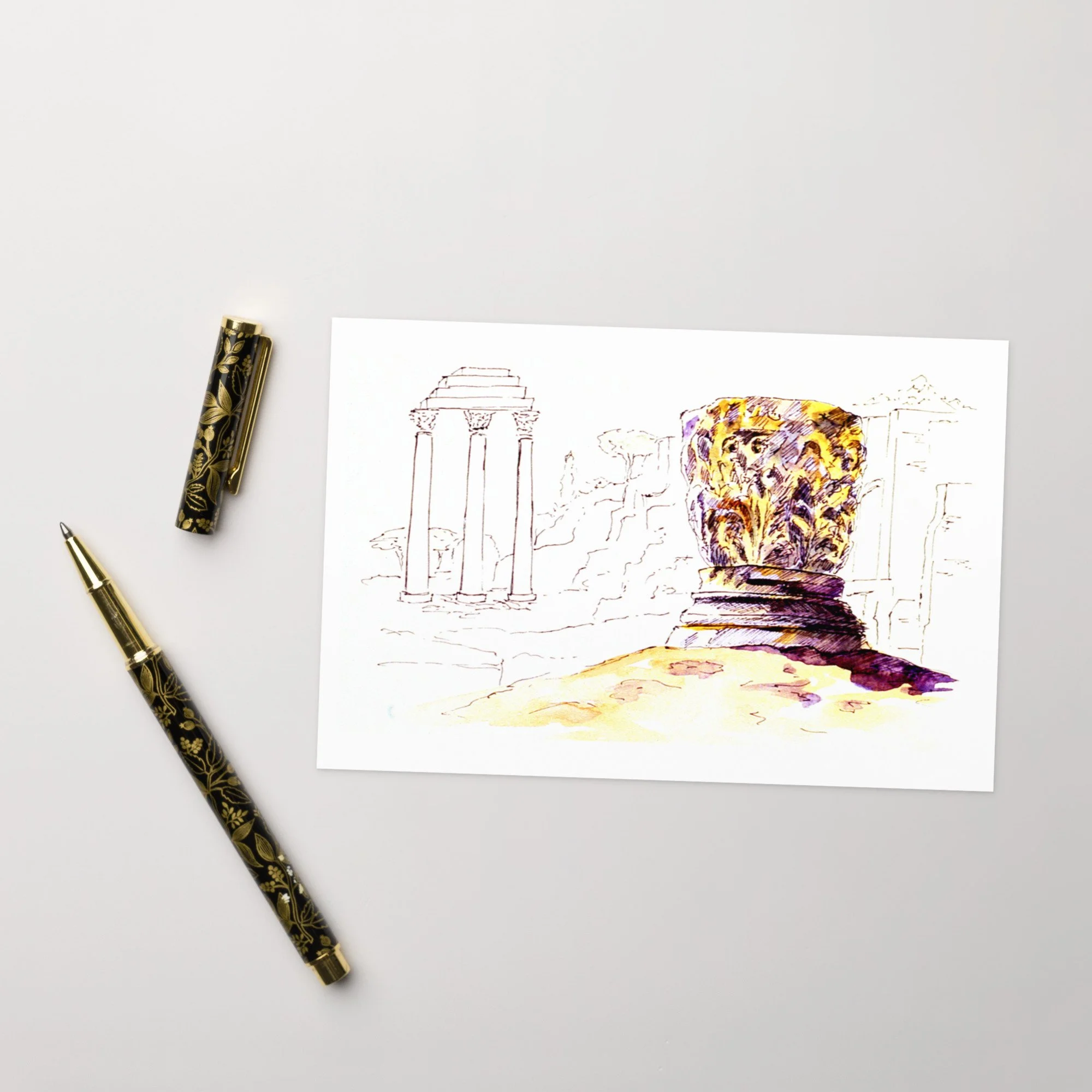 “Roman Forum Temple of Castor and Pollux” - Fine Art Note Cards