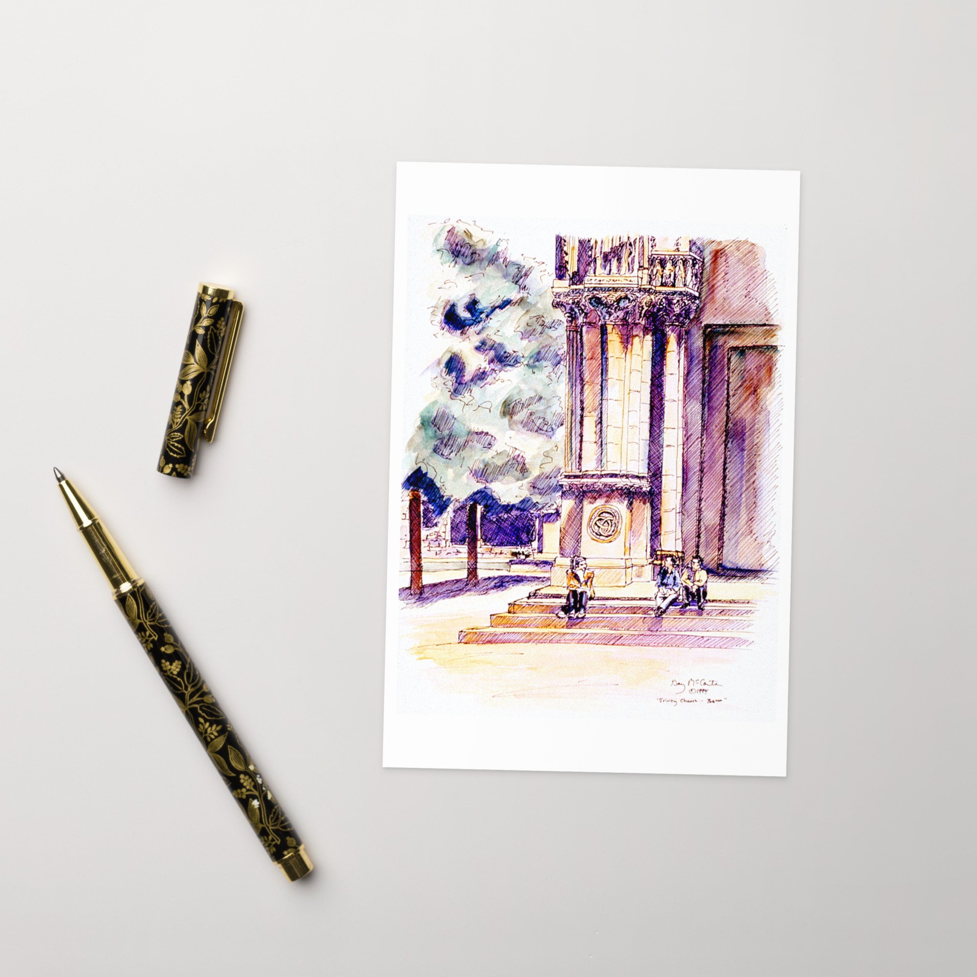 “Trinity Church in Boston” - Fine Art Note Cards