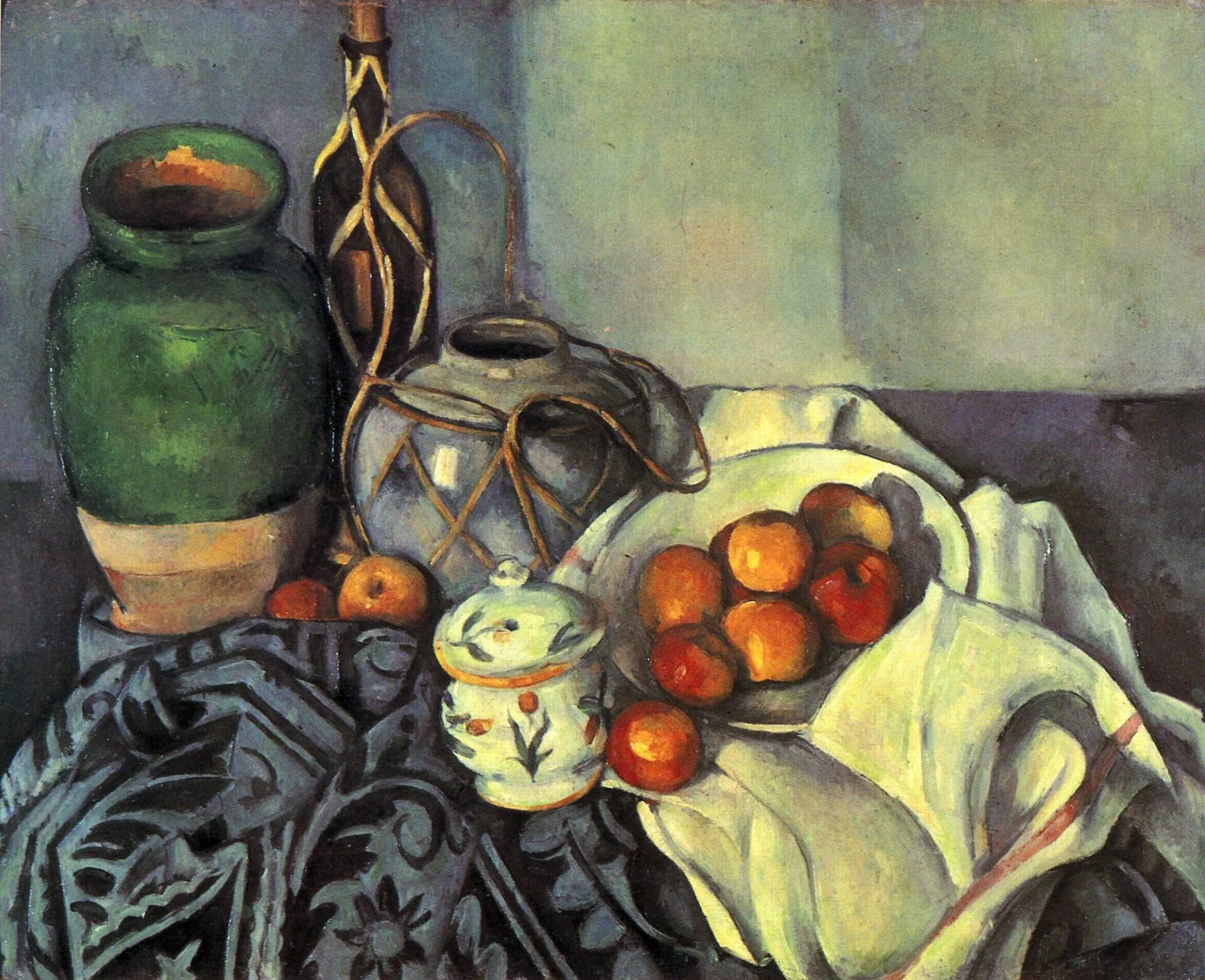 Paul Cezanne, oil painting, “Still Life with Apples” [Courtesy of Wikimedia]
