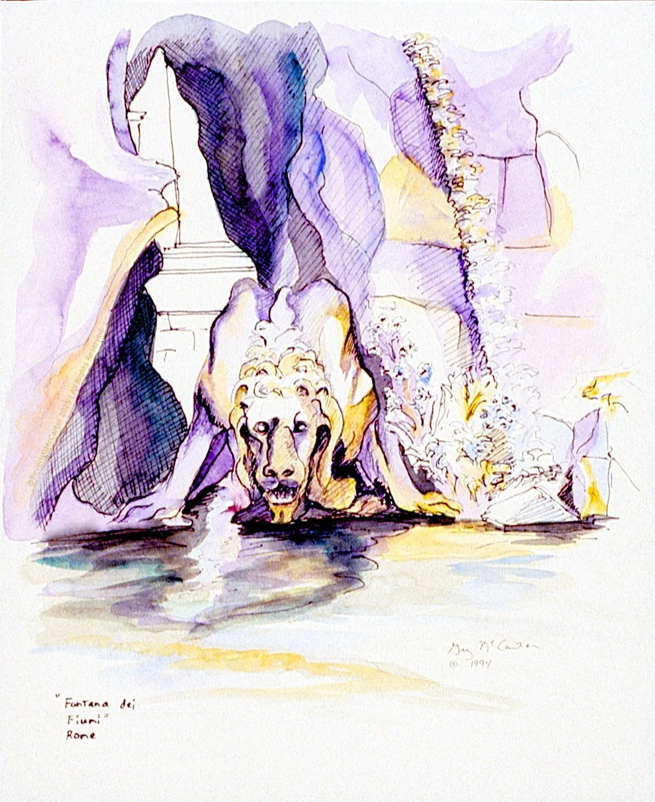 Archived Watercolor Sketches _ In Private Collections