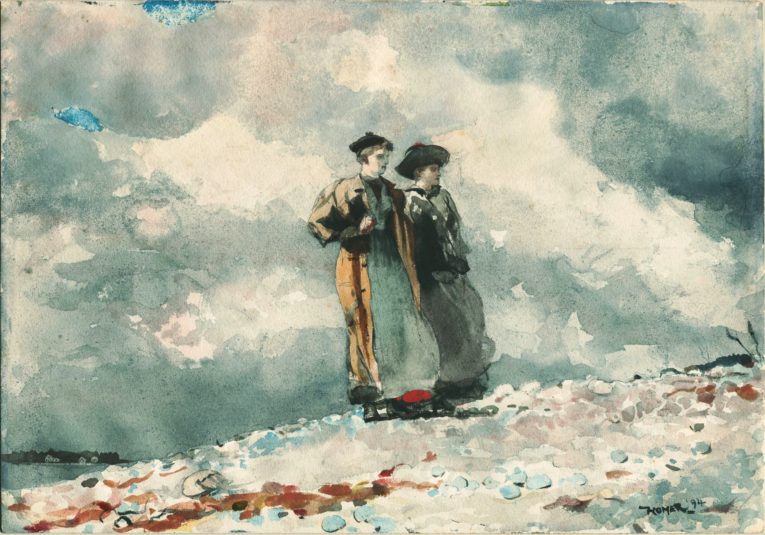 Winslow Homer - The Outlook, Maine Coast. watercolor. 1894