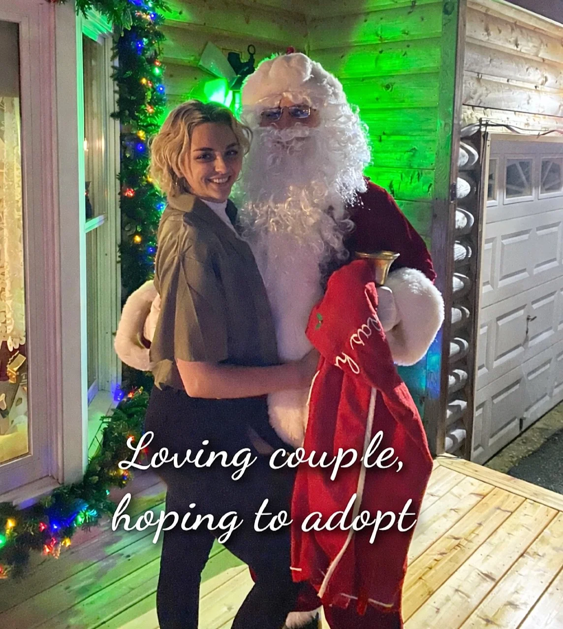 #ADOPT Have we mentioned that we know Santa?! Great guy! 🎅✨

We can&rsquo;t wait to share the magic of the holidays and special moments like this with our future little one.

🫂 Sharing this post helps us reach our future little one. Thank you for s