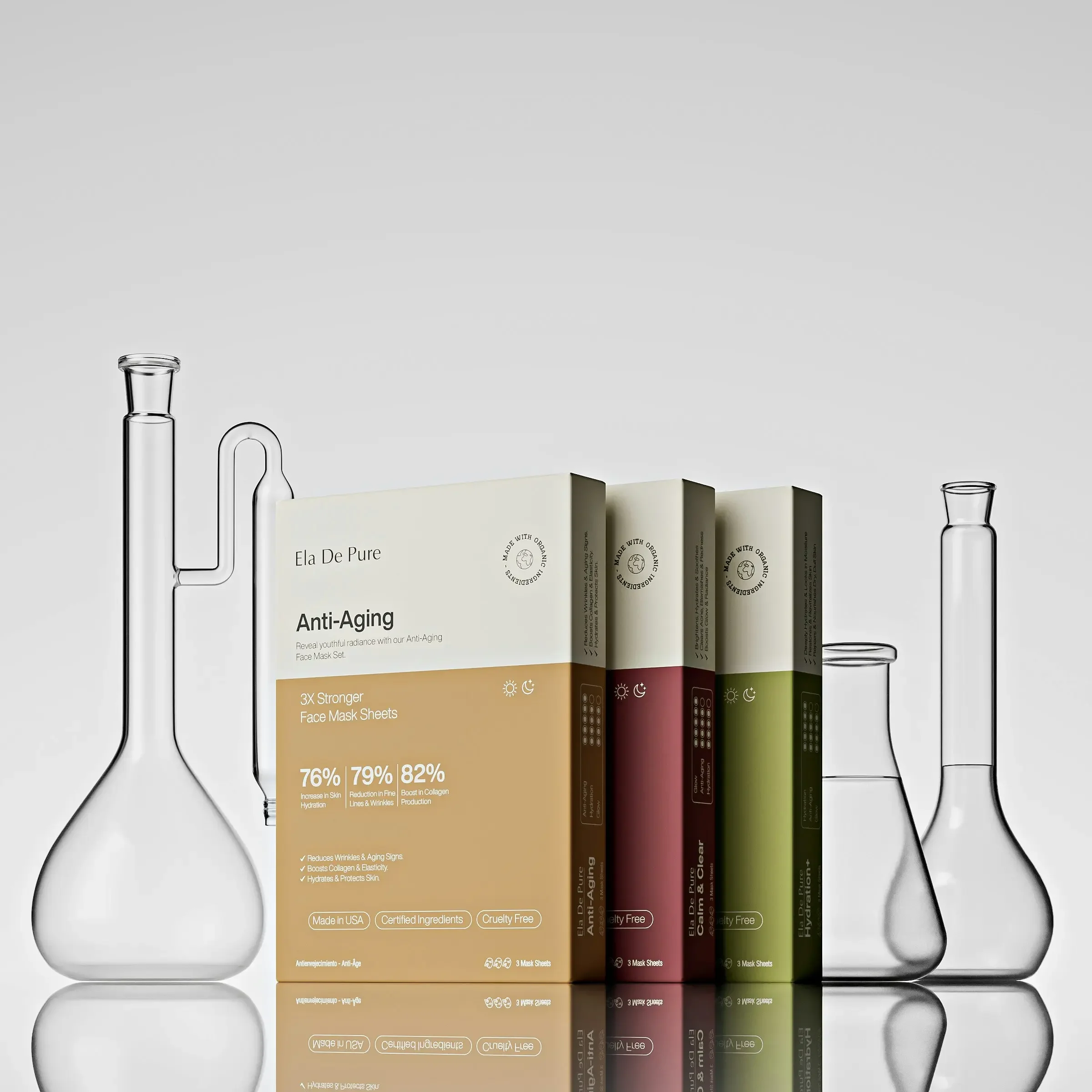 An array of functional medicine lab testing kits and collection vials, representing the lab test selection process during a Full Wellness Evaluation at Holistus Health.