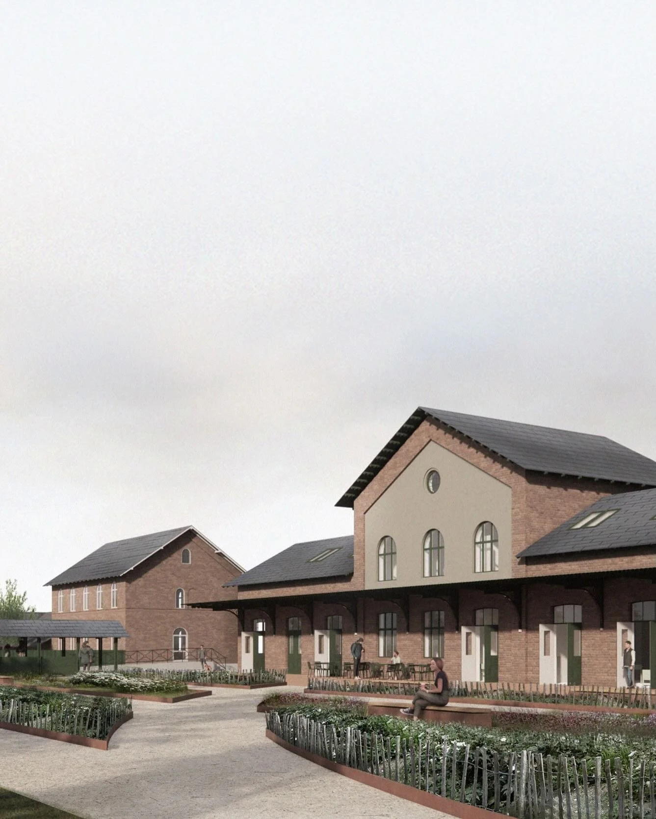 Vision for Folkestationen - vi dr&oslash;mmer om at genskabe det historiske flow gennem Stationen med dobbeltd&oslash;re mod perronpladsen. I stedet for skinner og busholdepladser skal byrummet i fremtiden underst&oslash;tte aktiviteterne i Folkestat