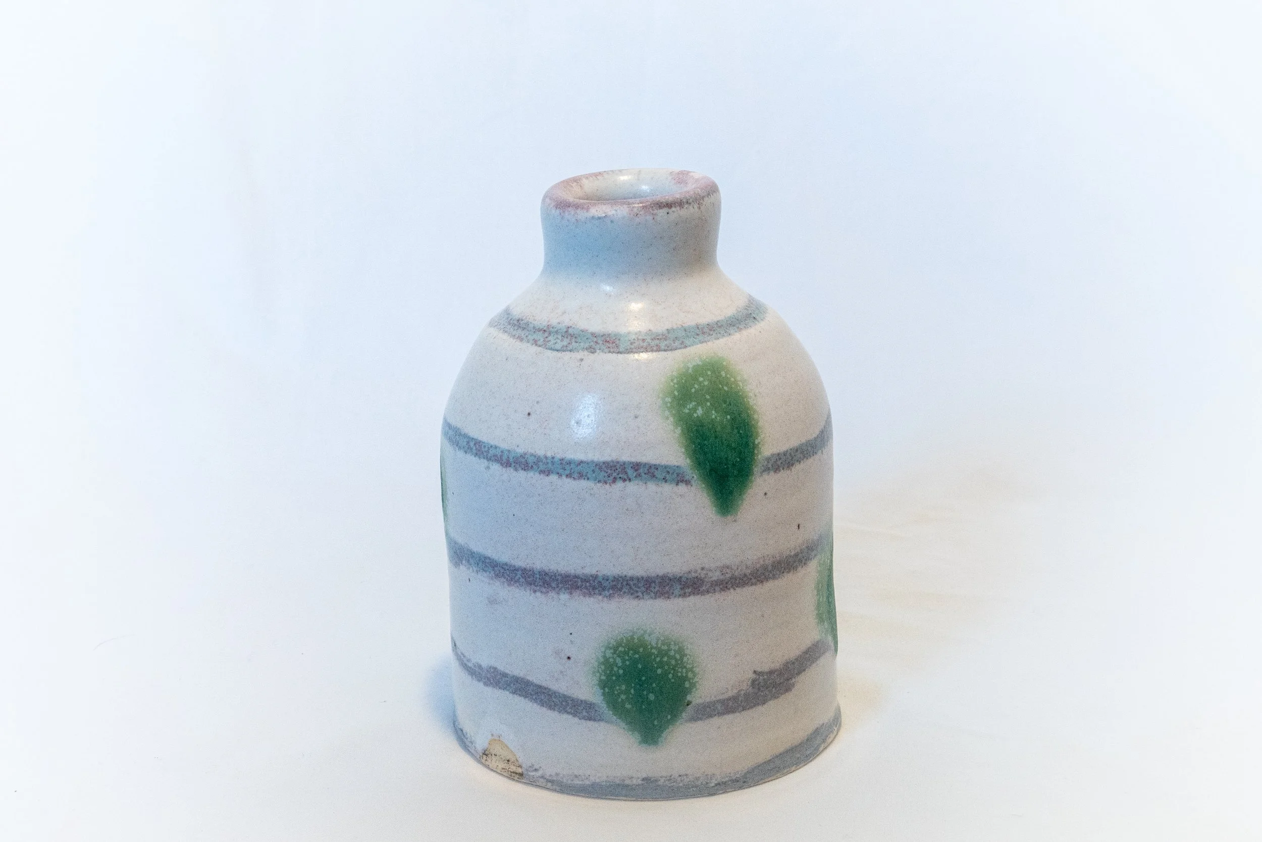 Stripe & Polka Dot Bottle Vase