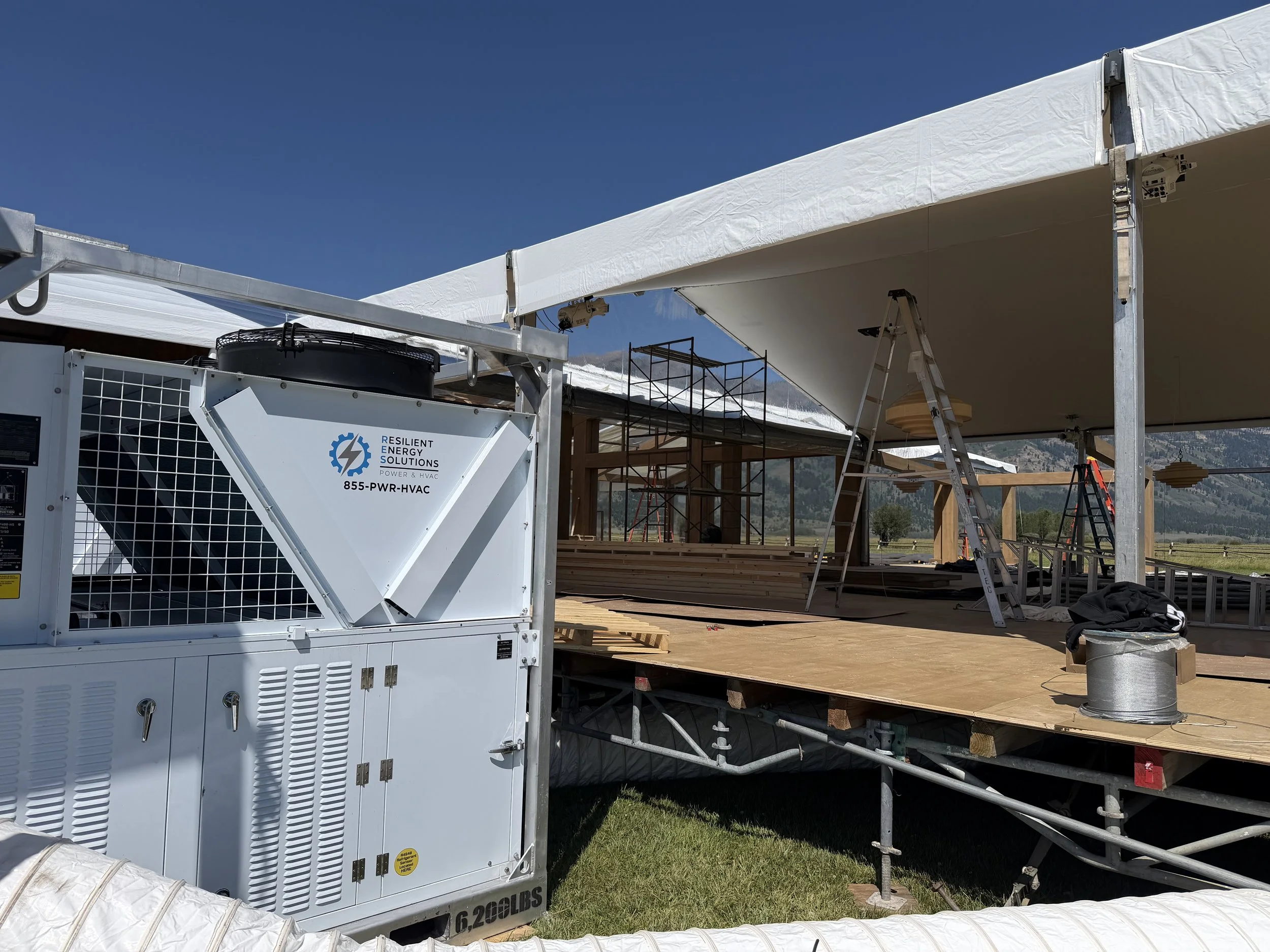 Climate Control for a Clear-Wall Reception Tent at Snake River Ranch
