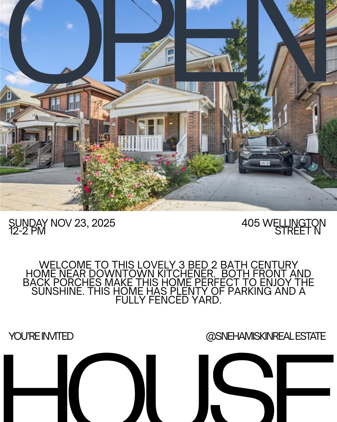 What caught your eye with this one? 👀 Comment below.

Welcome to this cozy spot so close to downtown Kitchener! Such a sweet house and it&rsquo;s ready for someone&rsquo;s next chapter. 🫶🏽 DM for all the details and check out these highlights:

✅✅