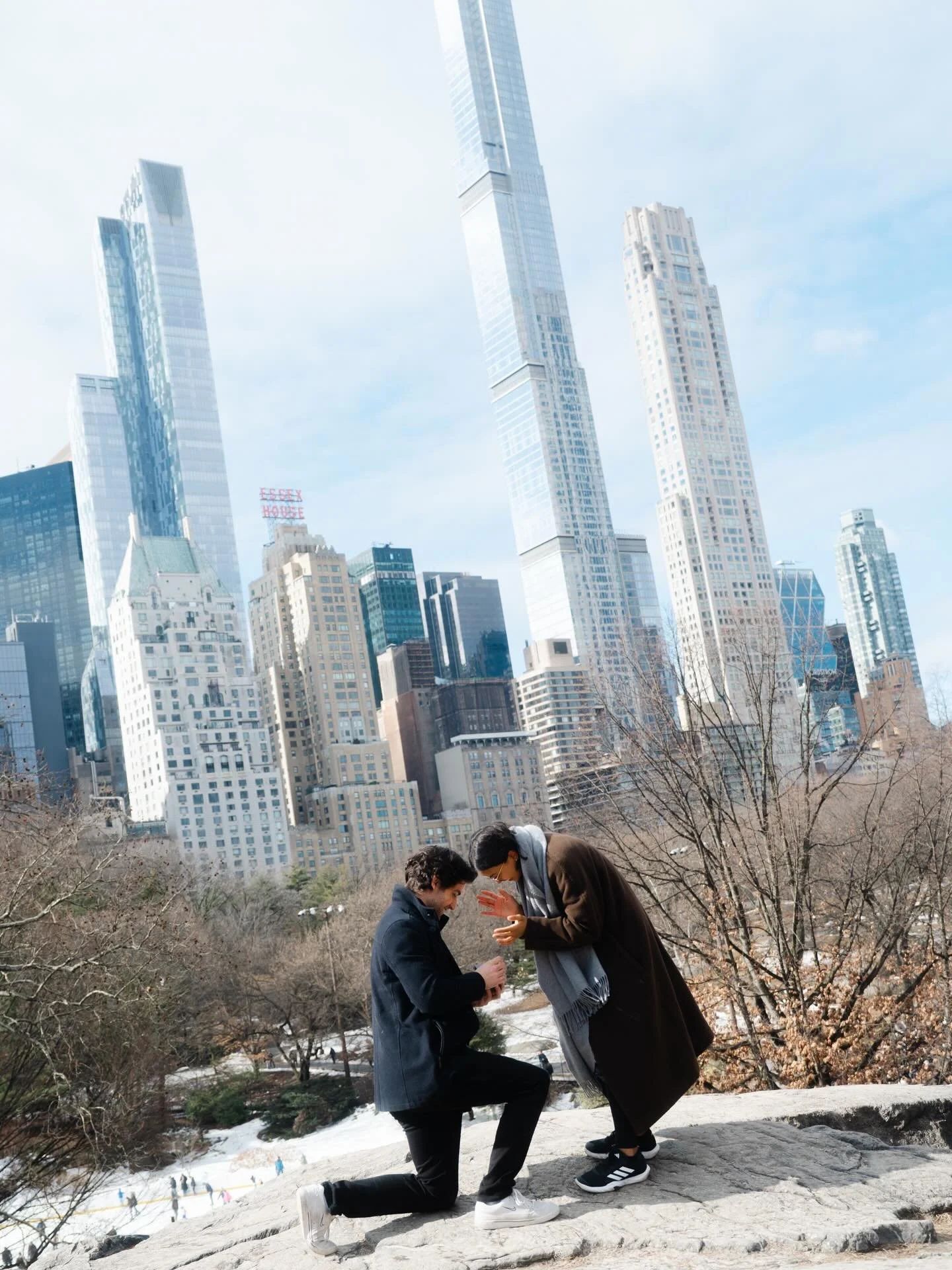 on a perfect sunny winter day 🤍💍

thank you @sehee_in_newyork for capturing our moment !! xx