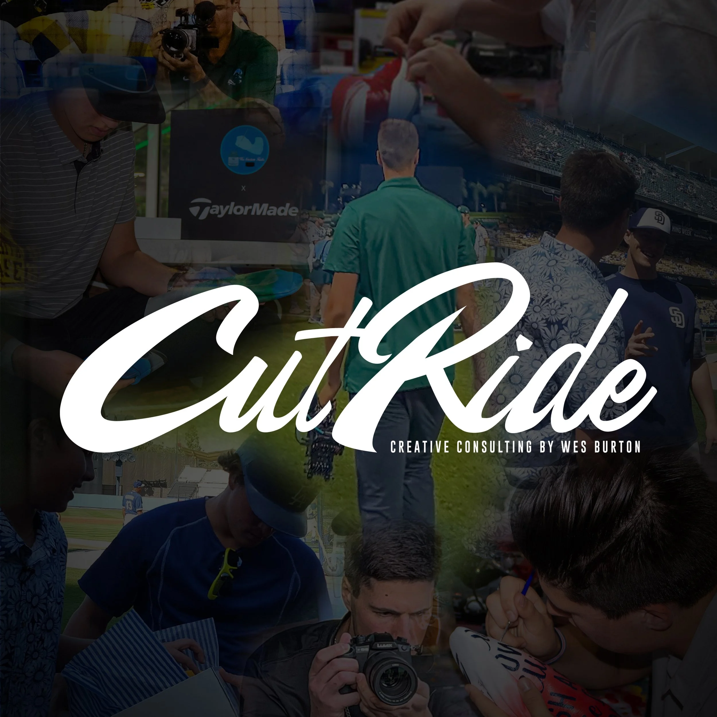 CutRide Creative Consulting by Wes Burton. Compilation of images of Wes Burton creating