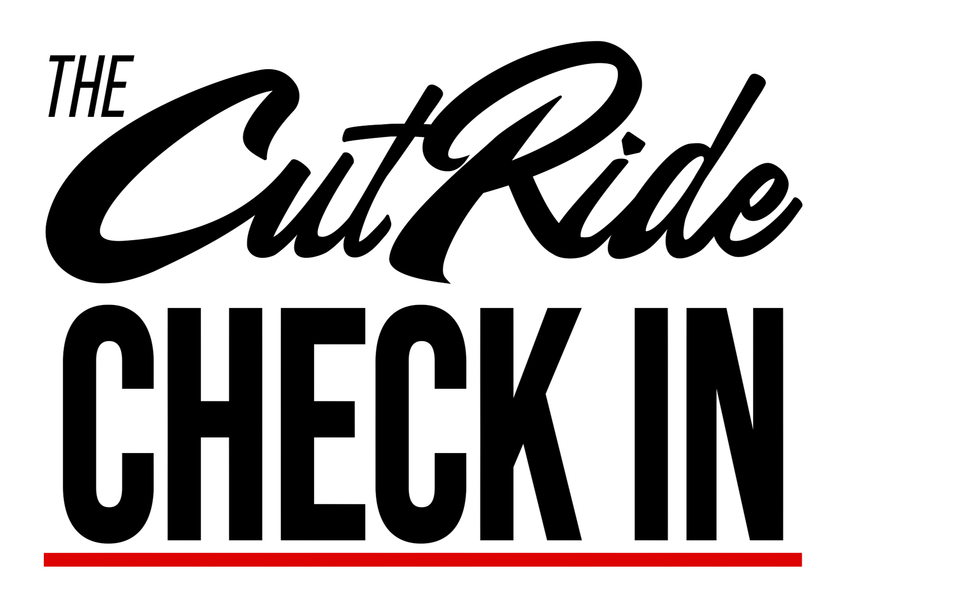 The CutRide Check In logo