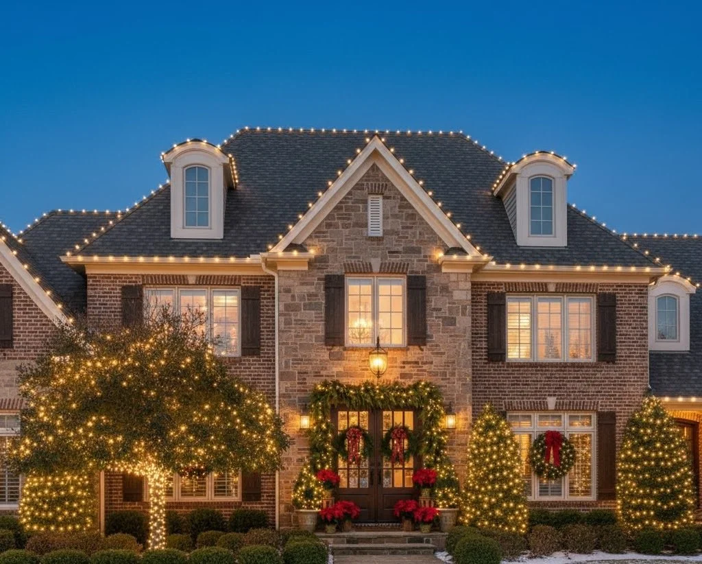 Chrismas Lights Exterior Installation