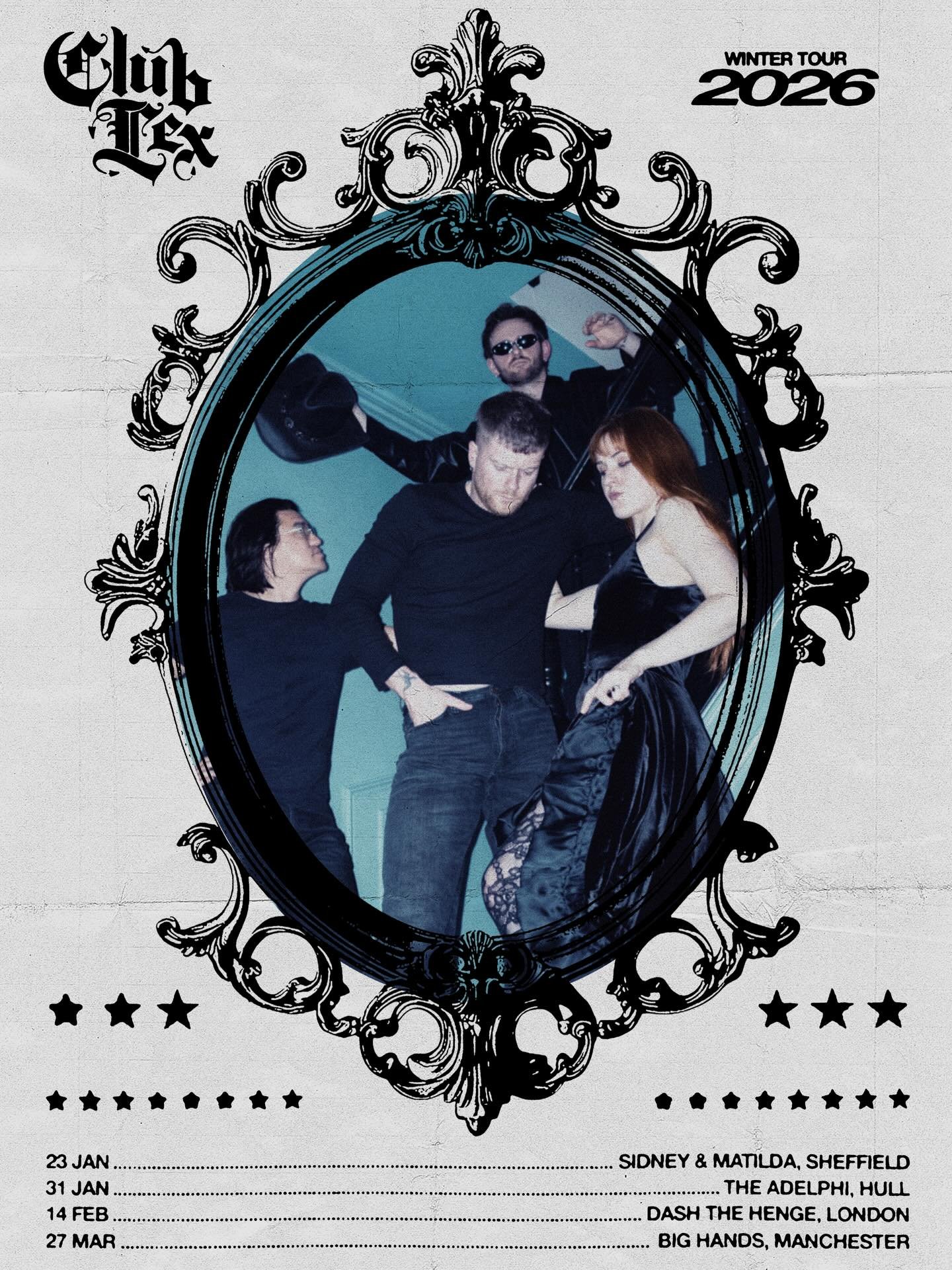 ݁ᛪ༙ ᴡɪɴᴛᴇʀ ᴛᴏᴜʀ ɪɴᴄᴏᴍɪɴɢ ݁ᛪ༙
hitting the road later this month, first stop - sheffield. tickets in our bio ──★ ˙🕷️ ̟ !!

poster by @joejjcarter