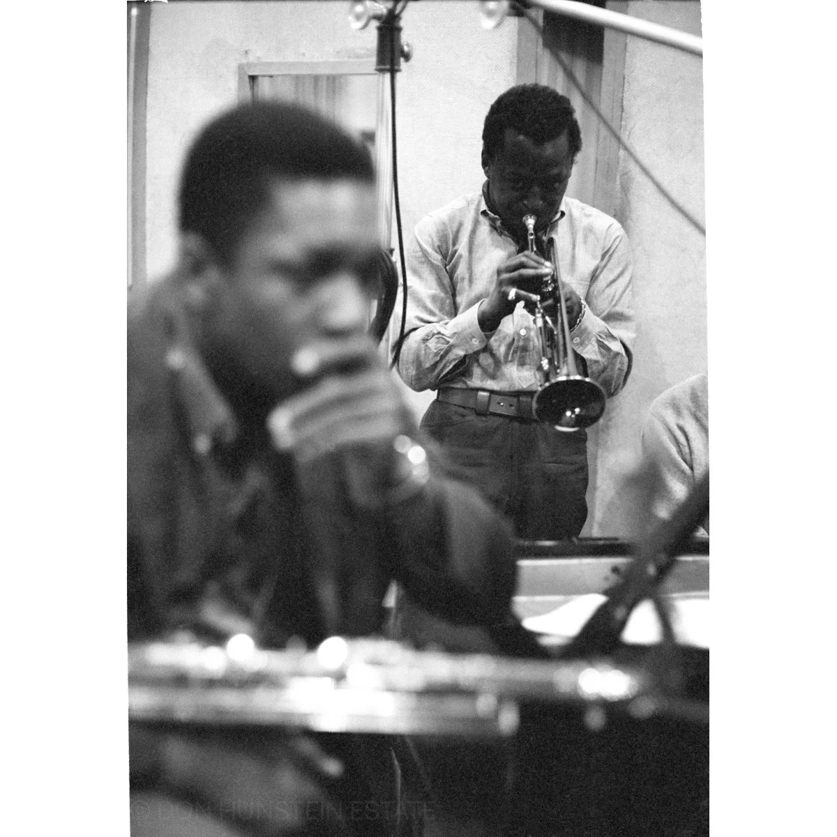 Miles Davis and John Coltrane, NYC, 1959 by Don Hunstein