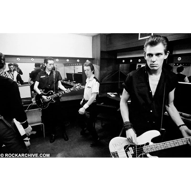 The Clash backstage by Bob Gruen