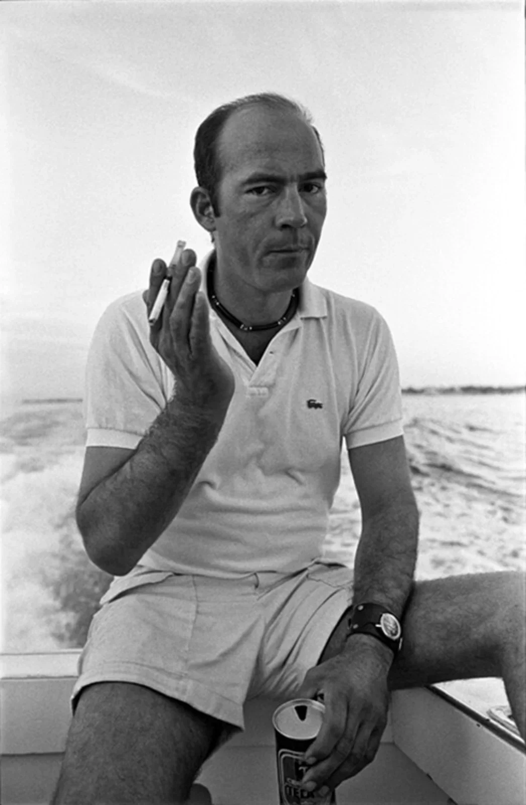 Hunter S. Thompson, off Cozumel, Al Satterwhite, 1974
