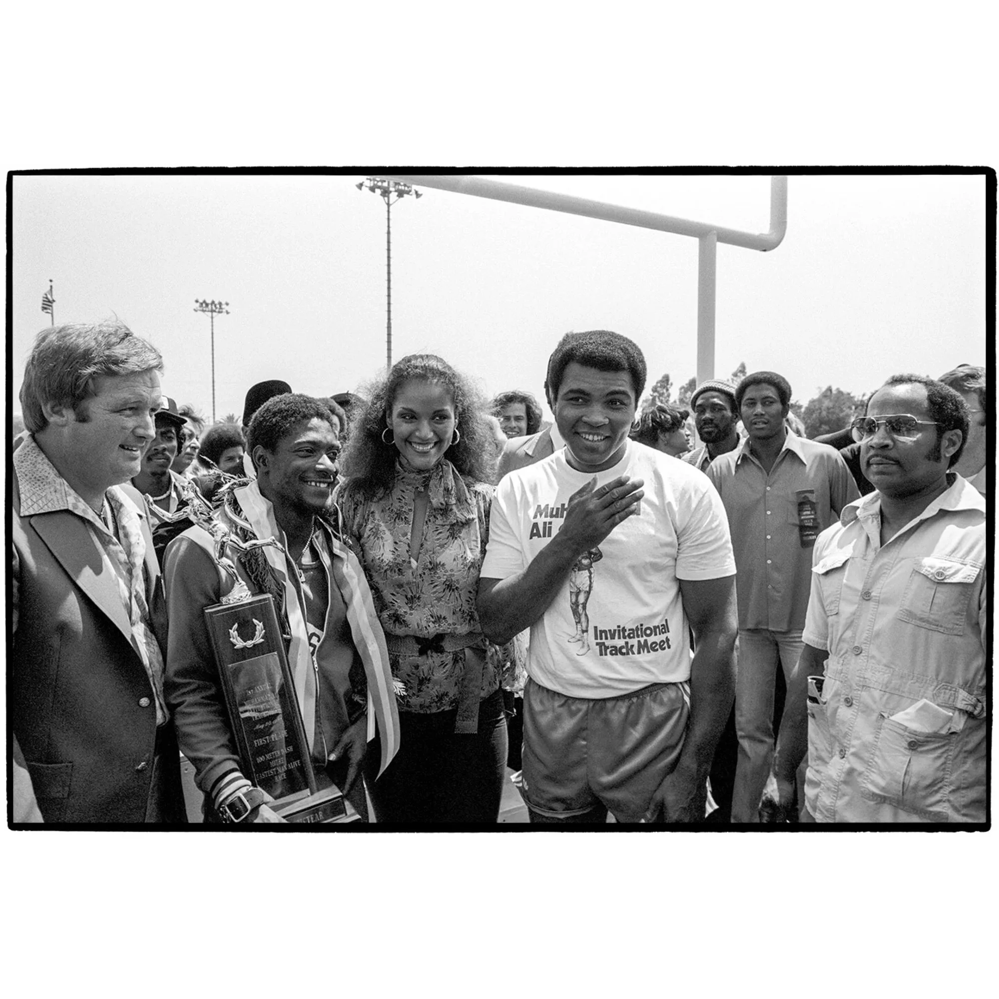 Muhammad Ali, Jayne Kennedy, and Houston McTear, Al Satterwhite, 1977