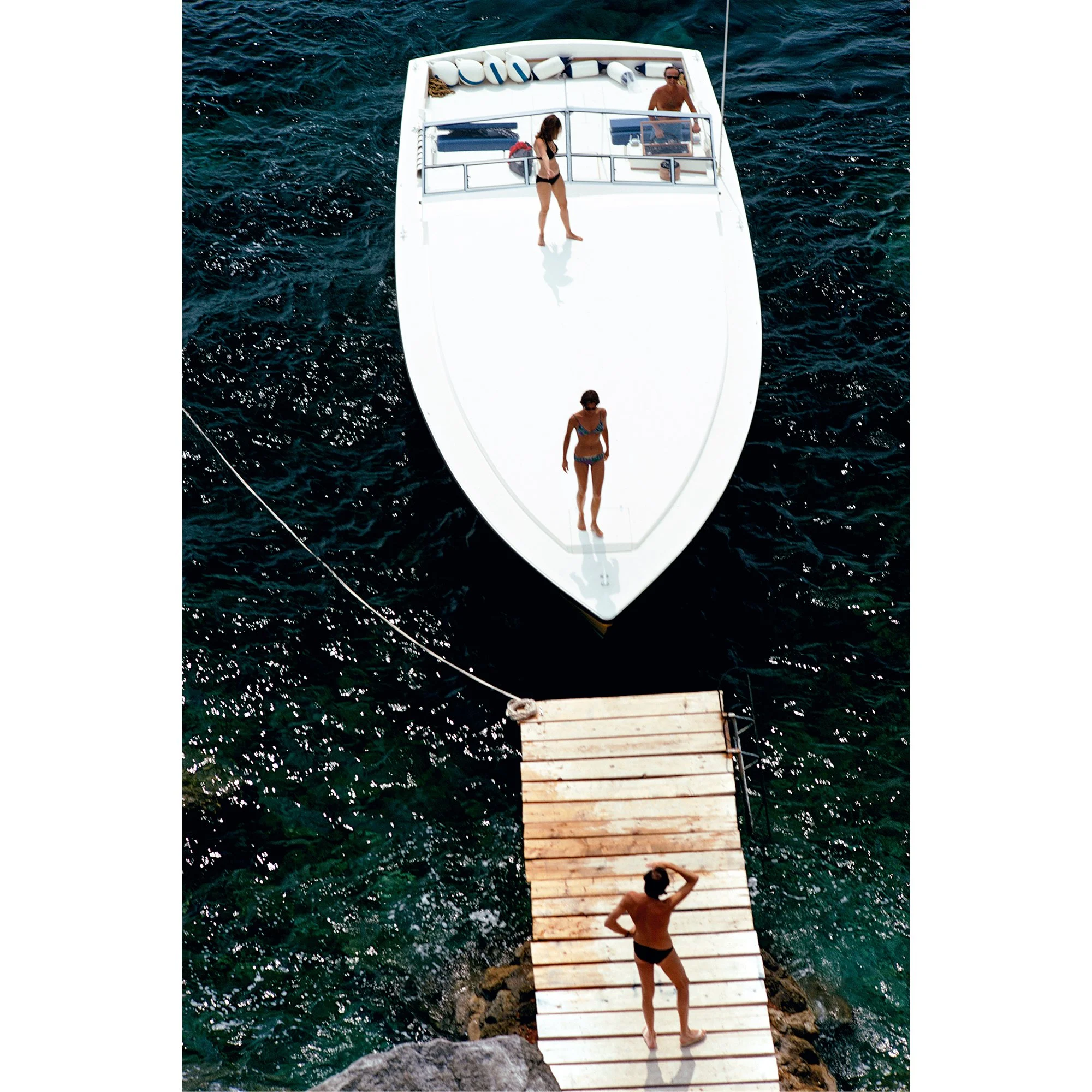 Speedboat Landing by Slim Aarons