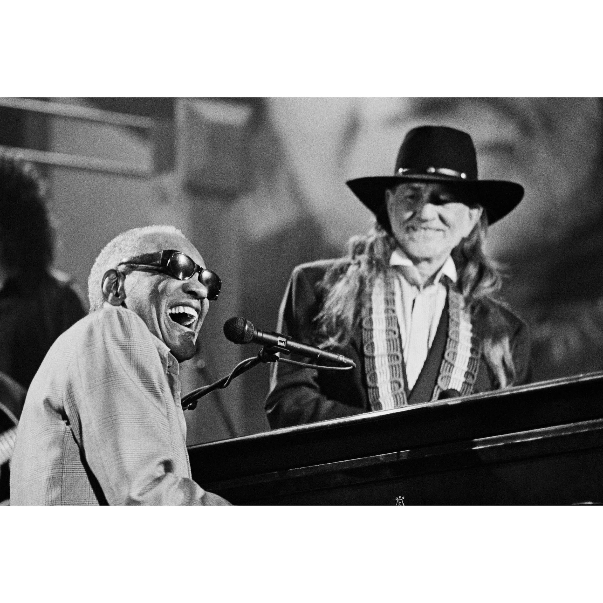 Ray Charles and Willie Nelson by Scott Newton