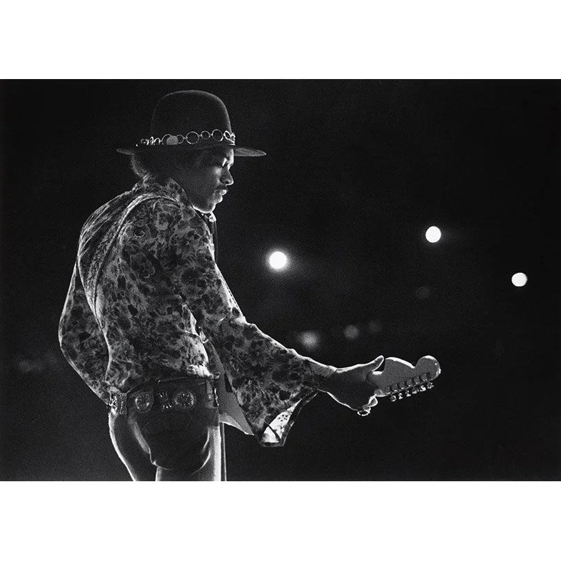 Jimi Hendrix live 1968 by Barrie Wentzell