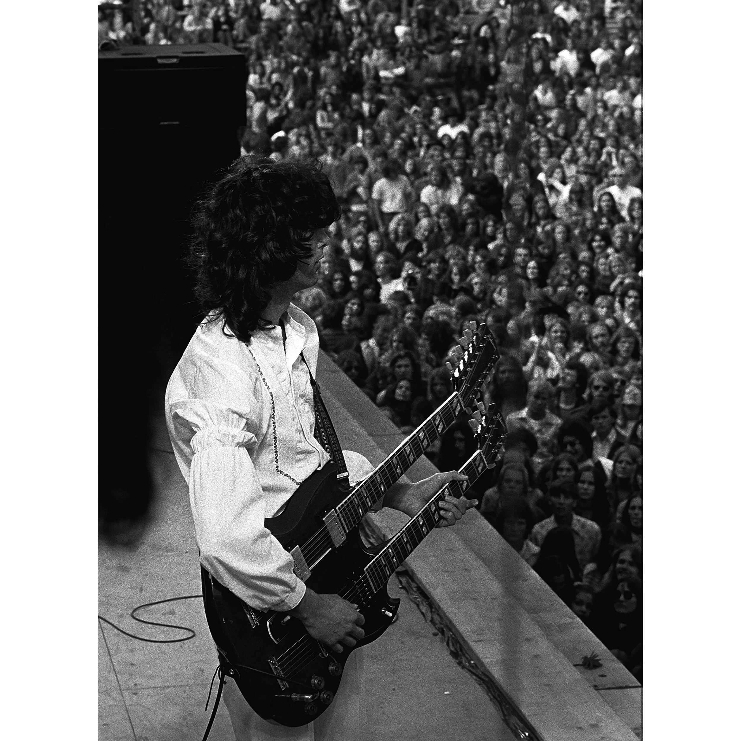 Jimmy Page of Led Zeppelin 1973 by James Fortune