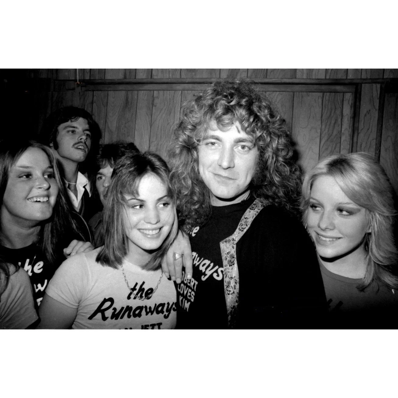 Robert Plant with The Runaways by Barry Schultz