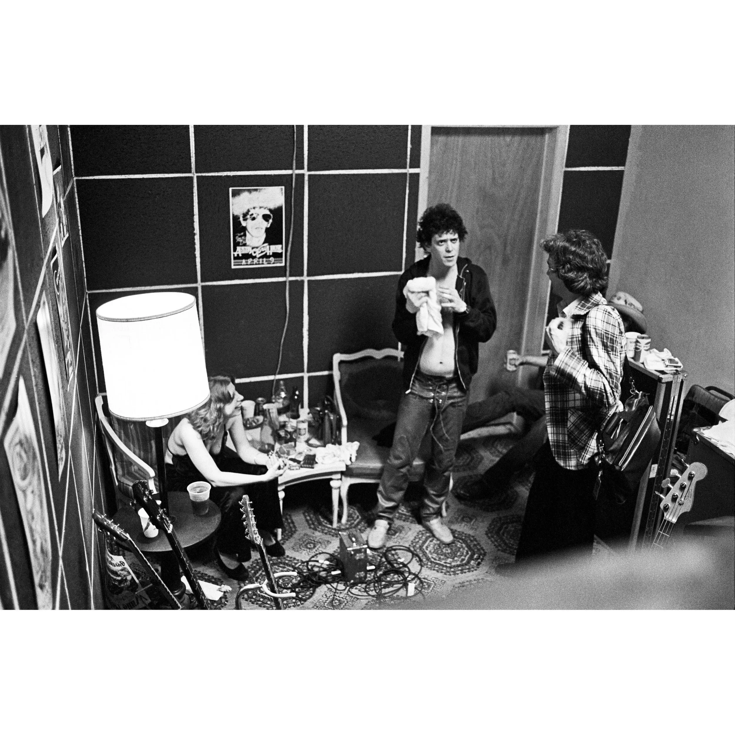 Lou Reed backstage by Scott Newton