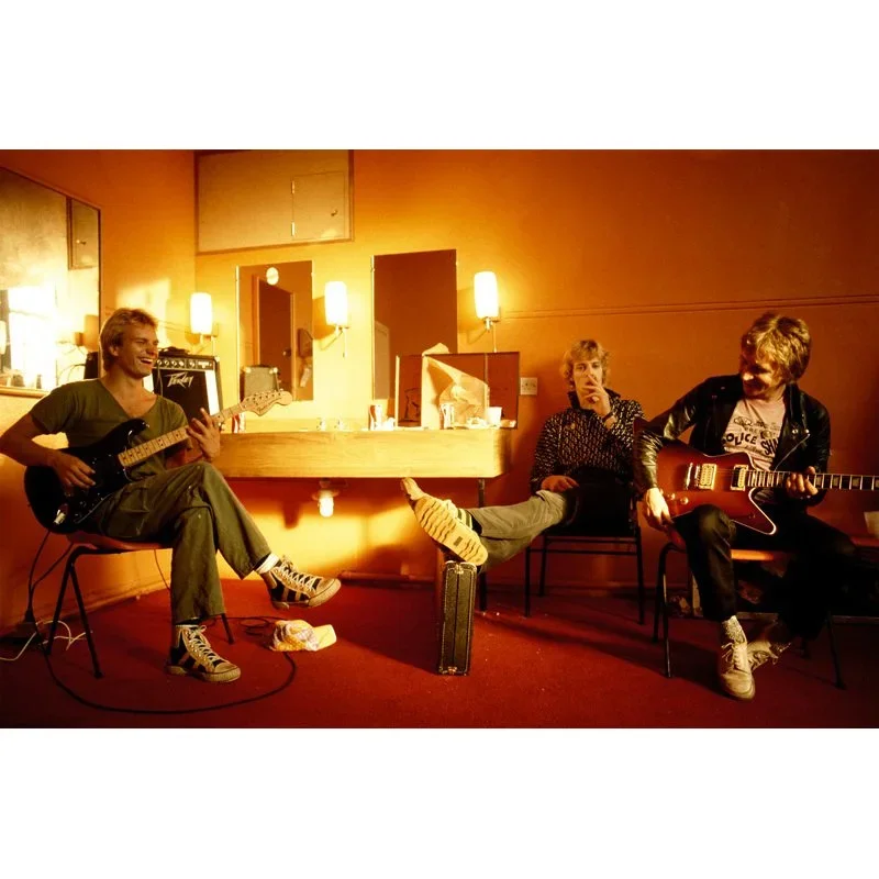 The Police backstage by Jill Furmanovsky