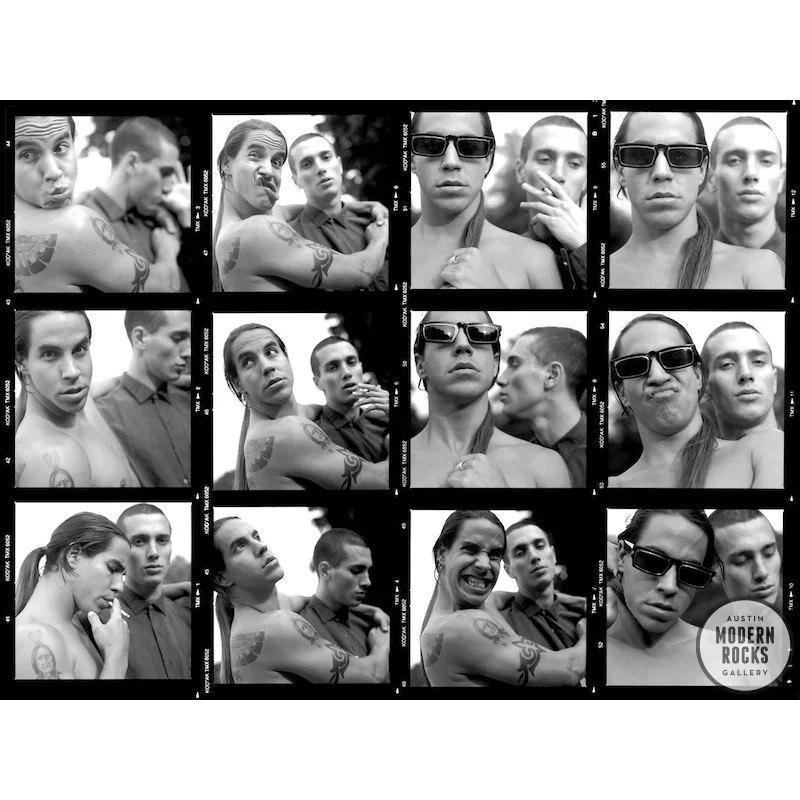 Red Hot Chili Peppers contact sheet by Matt Anker