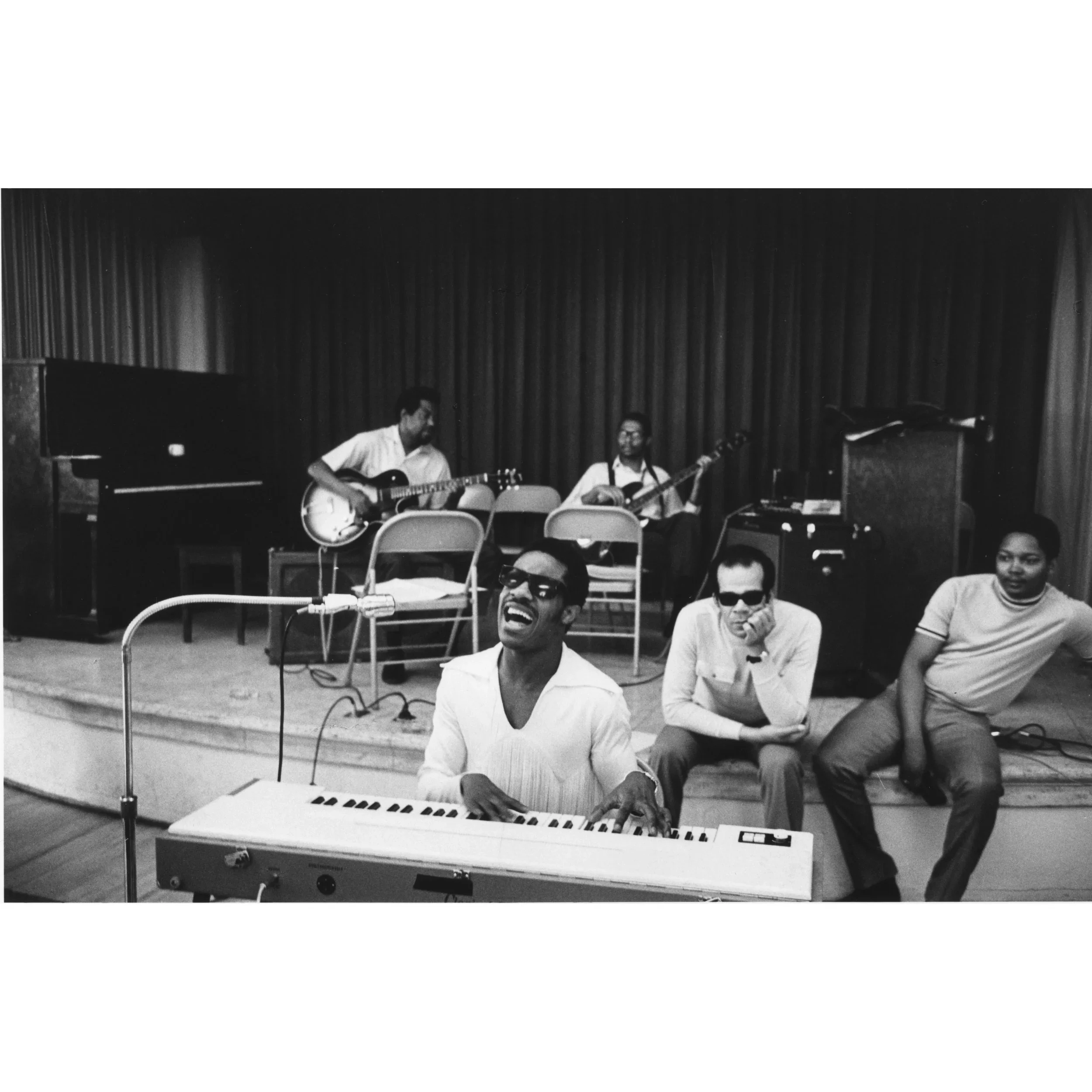 Stevie Wonder Rehearsal, Music Scene, ABC Studios, LA, 1969 by Glen Craig